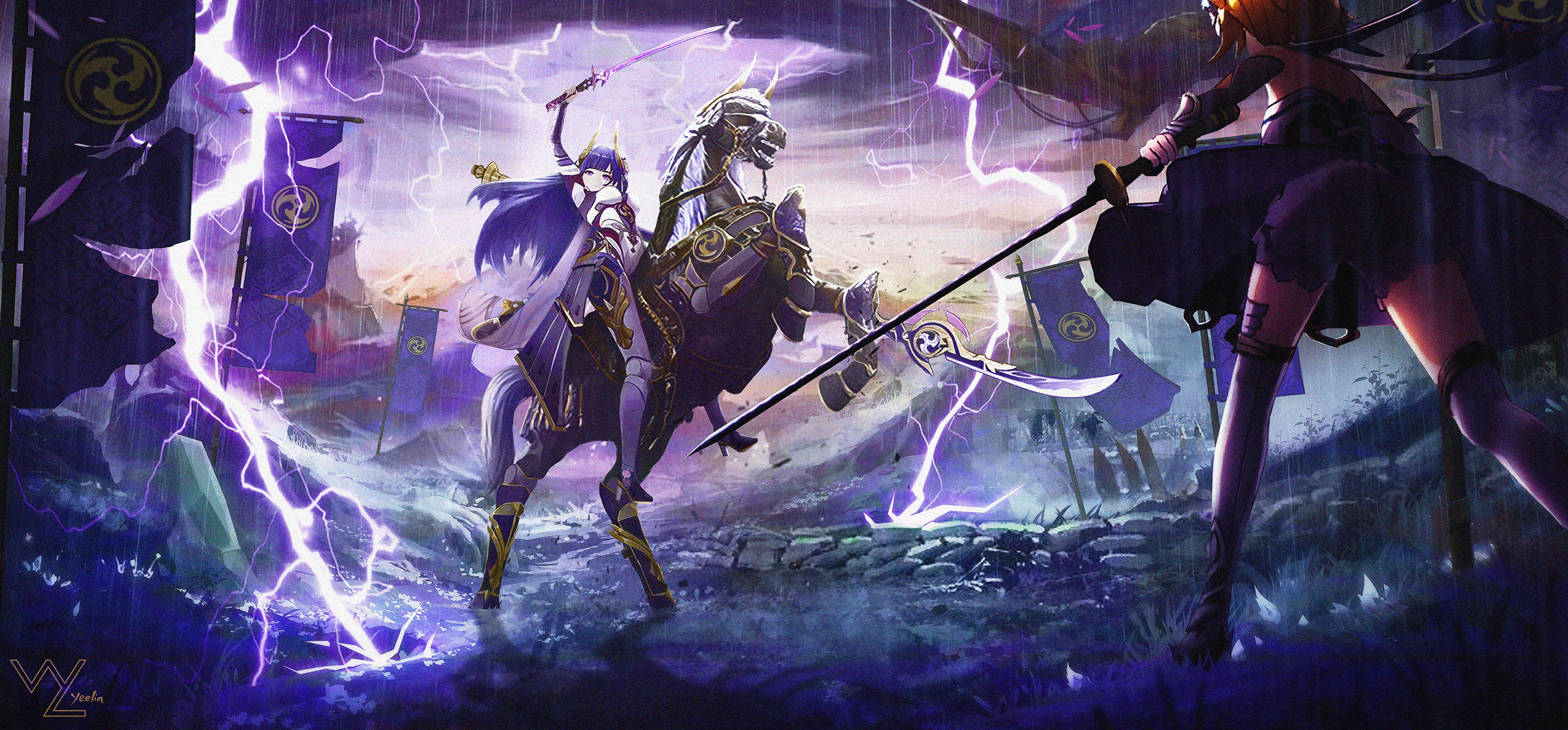 2560x1192 Baal Raiden Shogun HD Art Genshin Impact Wallpaper, HD Games 4K Wallpaper, Image and Background