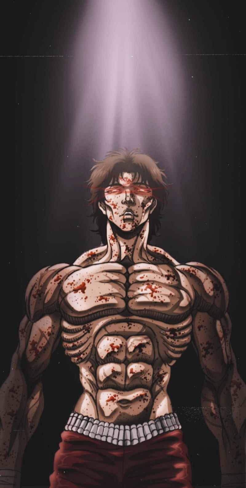 800x1588 Baki Raitai, anime, fight, HD phone wallpaper