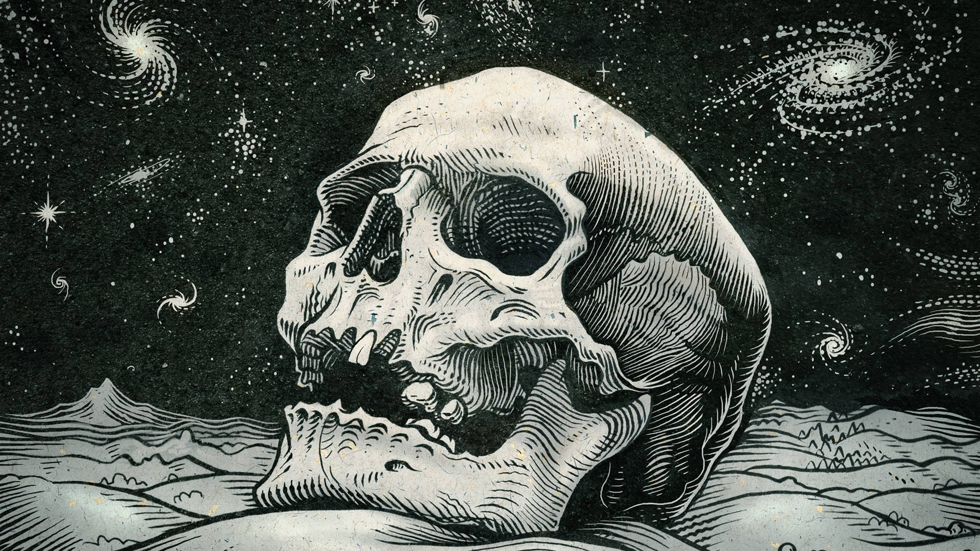 1920x1080 HD Skull Wallpaper