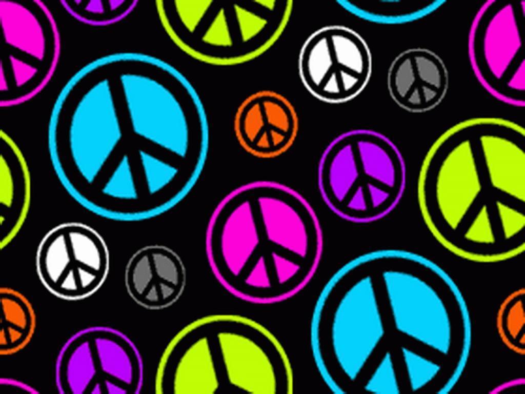 1024x768 Peace Sign Desktop Wallpaper