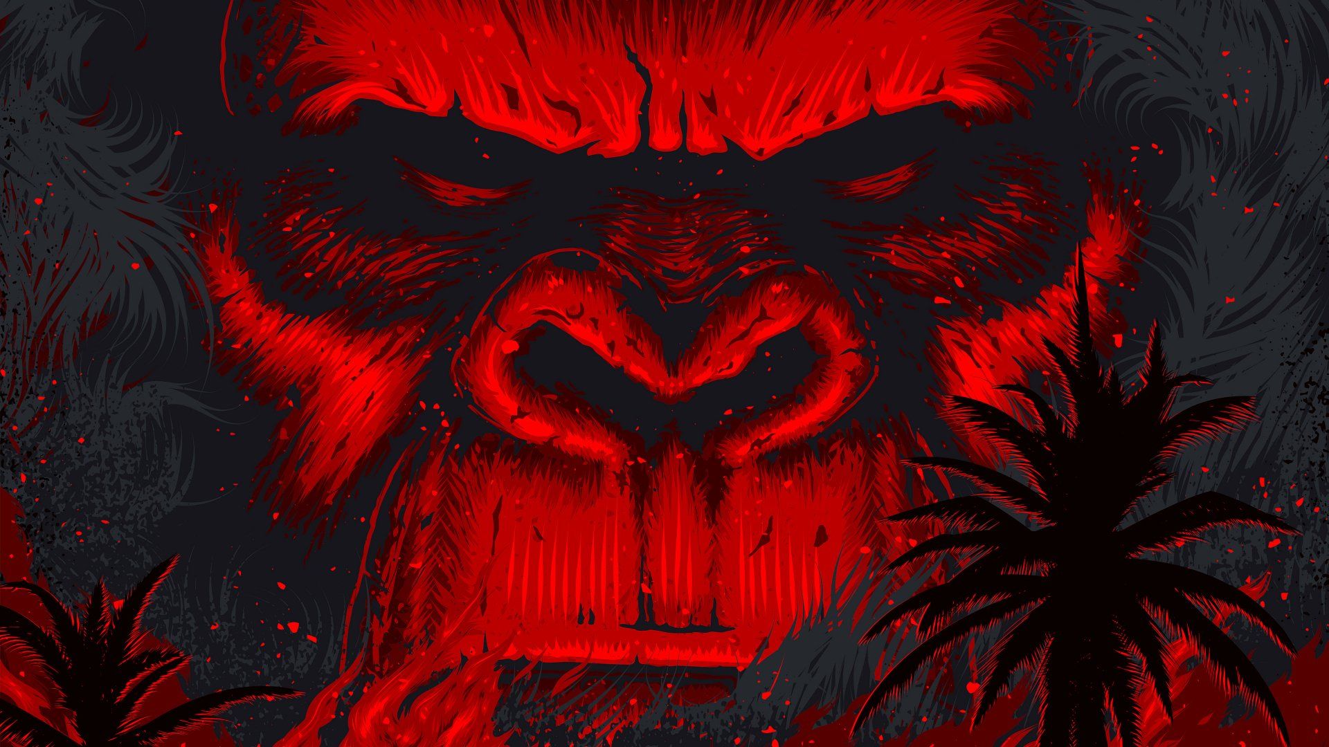 1920x1080 Skull Island's Crimson Kong Ultra HD Wallpaperx2166