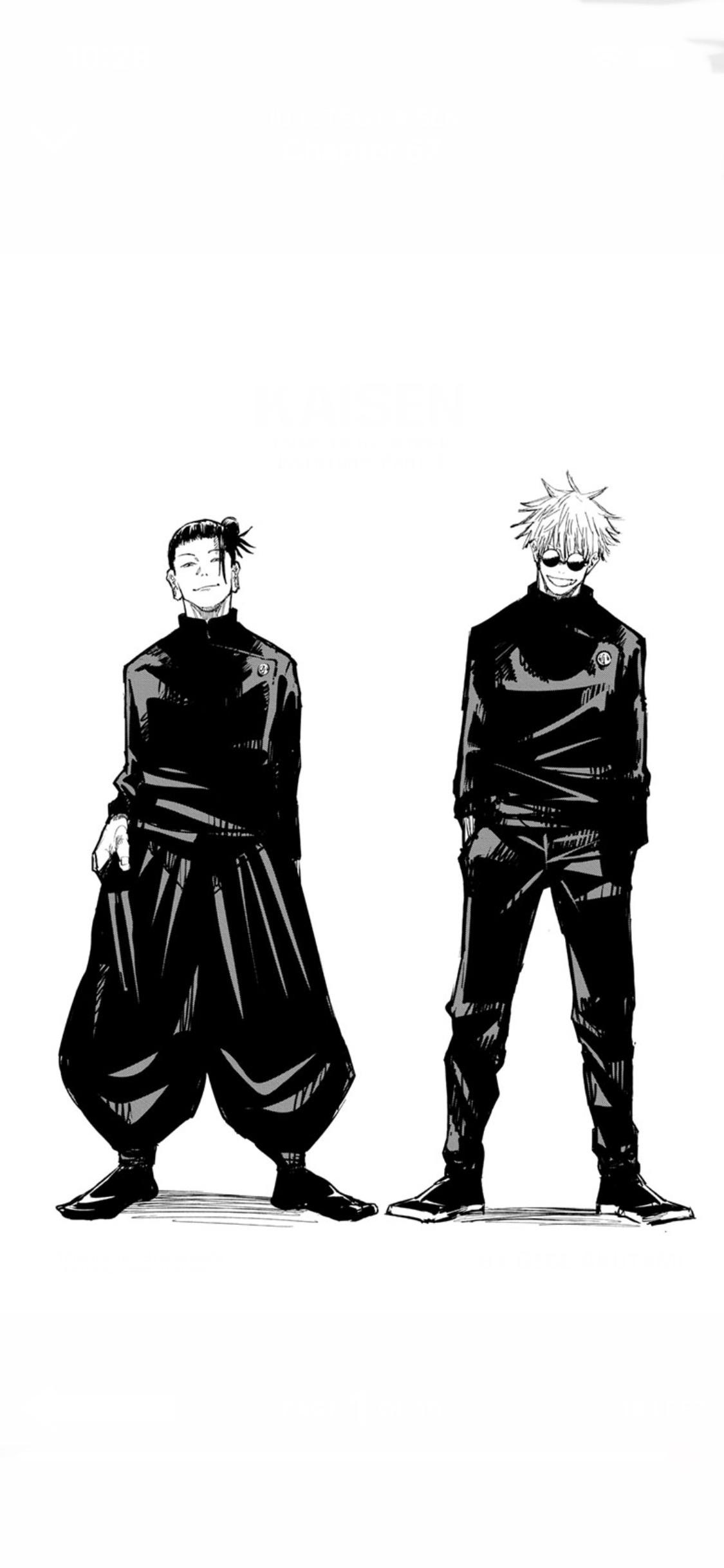 1125x2436 Jujutsu Kaisen Manga iPhone Wallpaper
