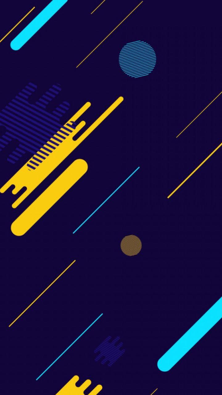 720x1280 Blue Background Geometric Abstract Moto G, X Xperia Z1