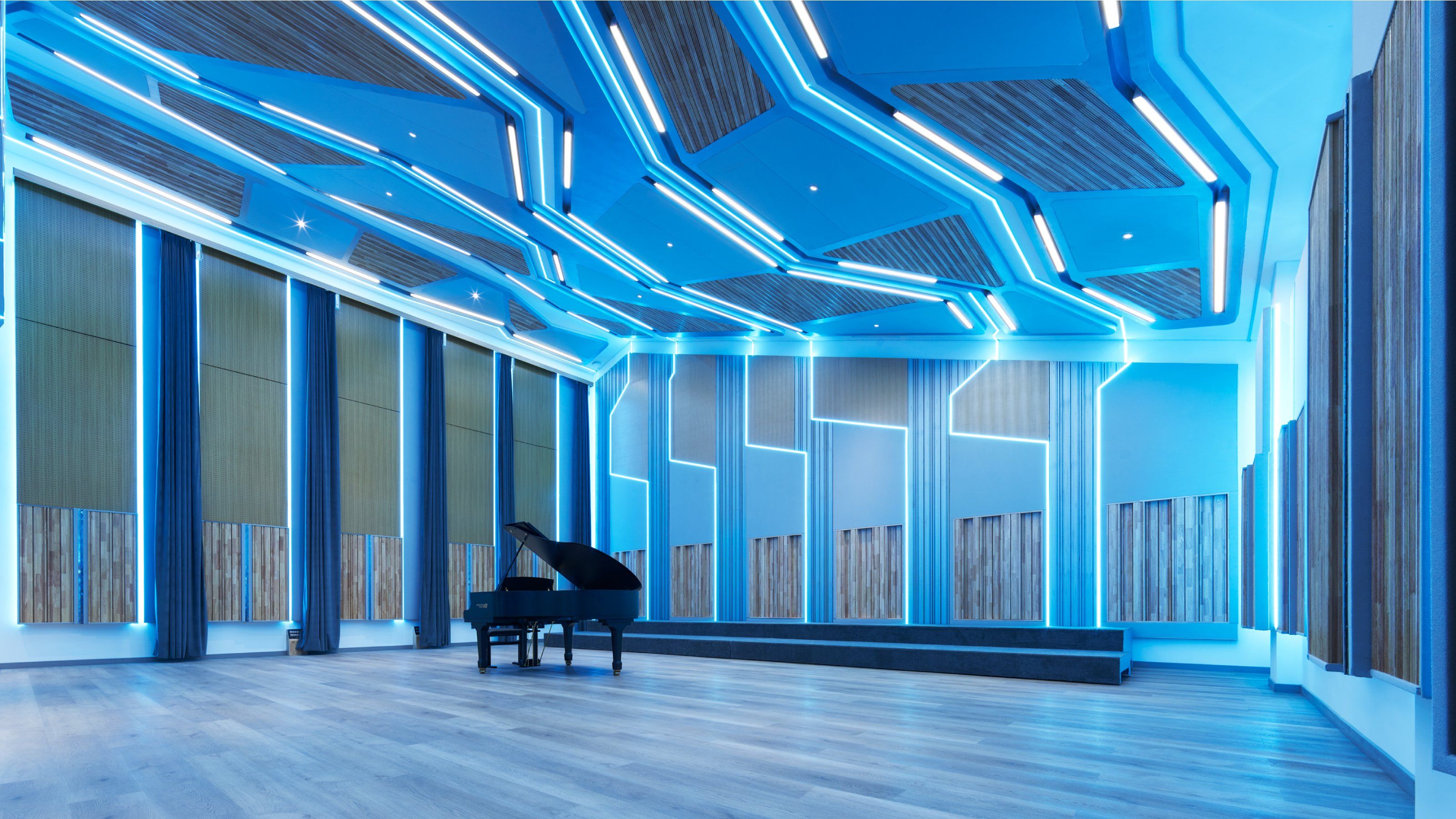 3200x1801 A Neon Drenched Recording Studio In Beijing By WSDG. Wallpaper*