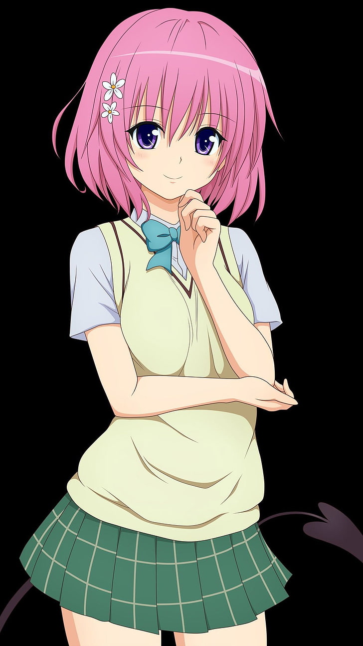 728x1294 HD Wallpaper: To Love Ru, Momo Velia Deviluke, Pink Hair, Anime Girls, Women