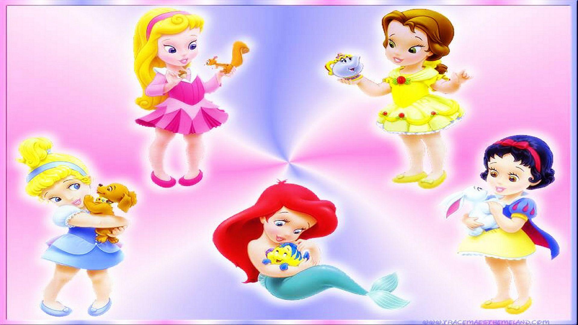 1920x1080 disney paintings. Disney Princess Babies Wallpaper, Picture. HD