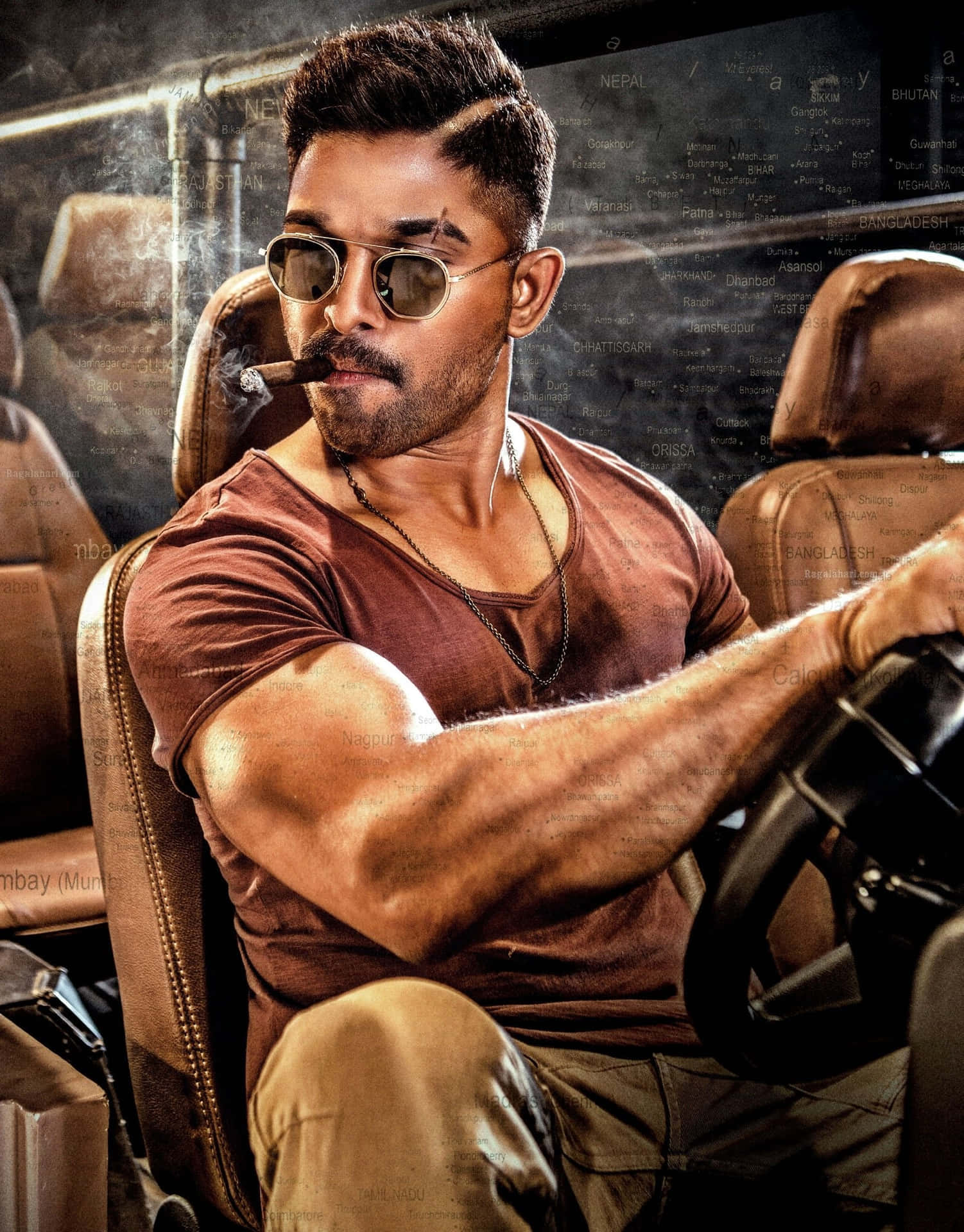 1502x1920 Download Determined Surya Arjun in Surya The Soldier Wallpaper