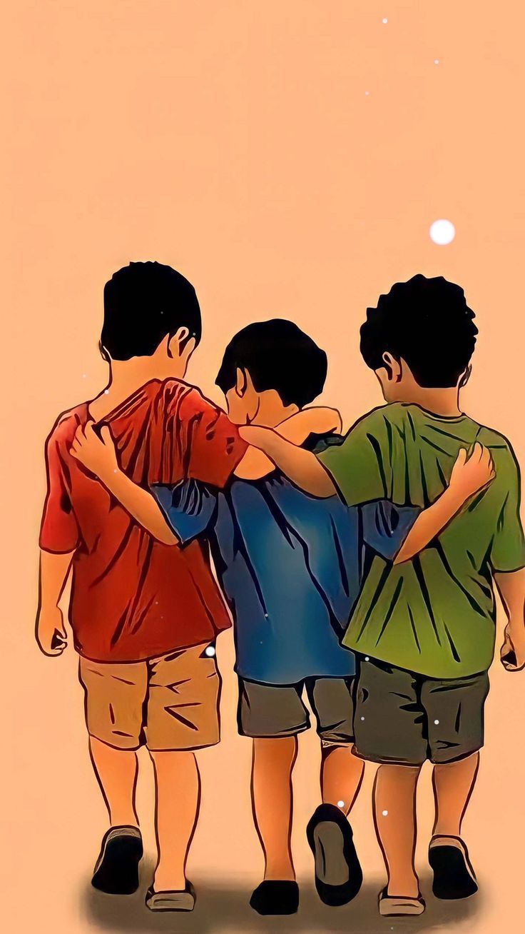736x1308 Dosti wallpaper HD. Dost cartoon image, Friendship photo boys cartoon, Hindu wallpaper