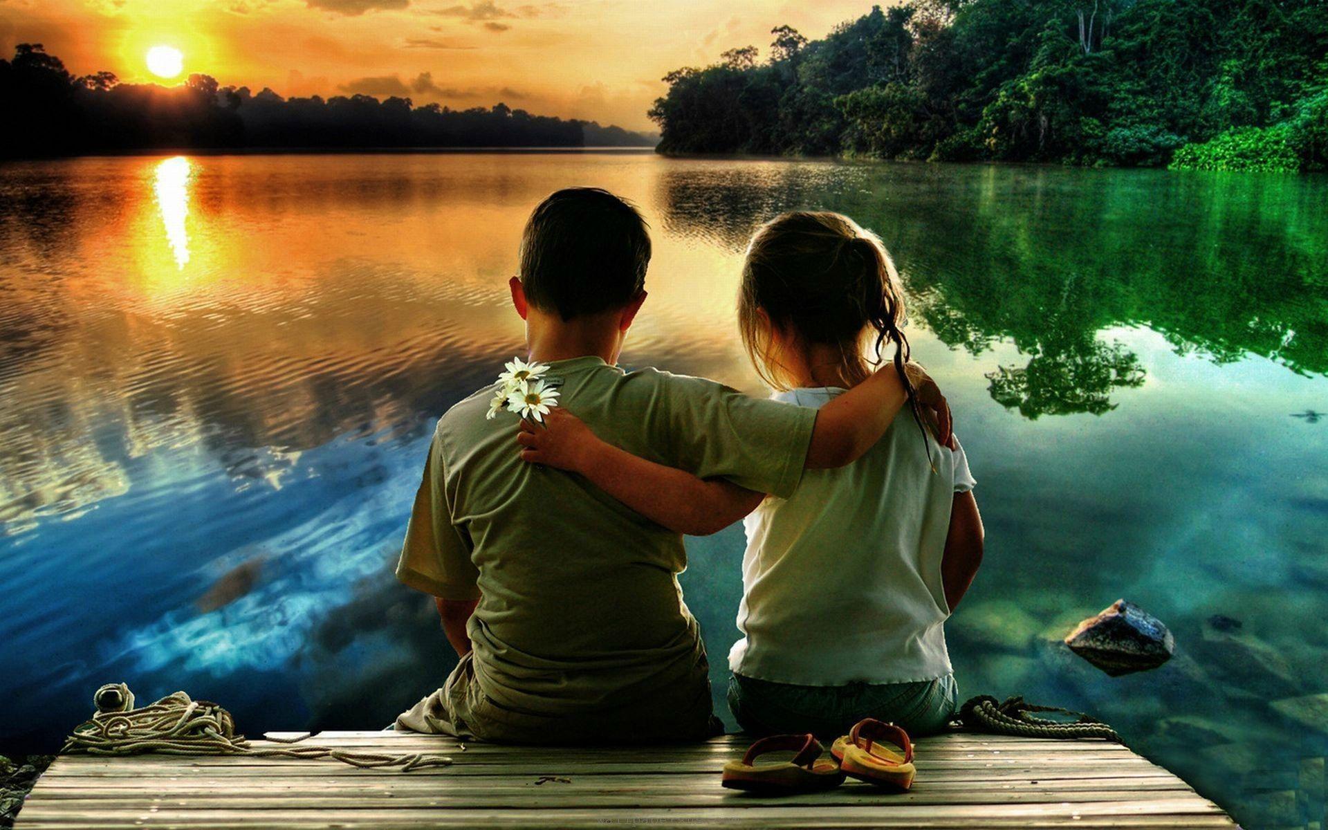 1920x1200 Girl And Boy Bestie Wallpaper