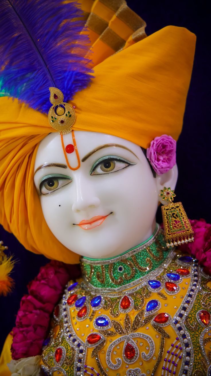 736x1308 Ghanshyam Maharaj HD Wallpaper