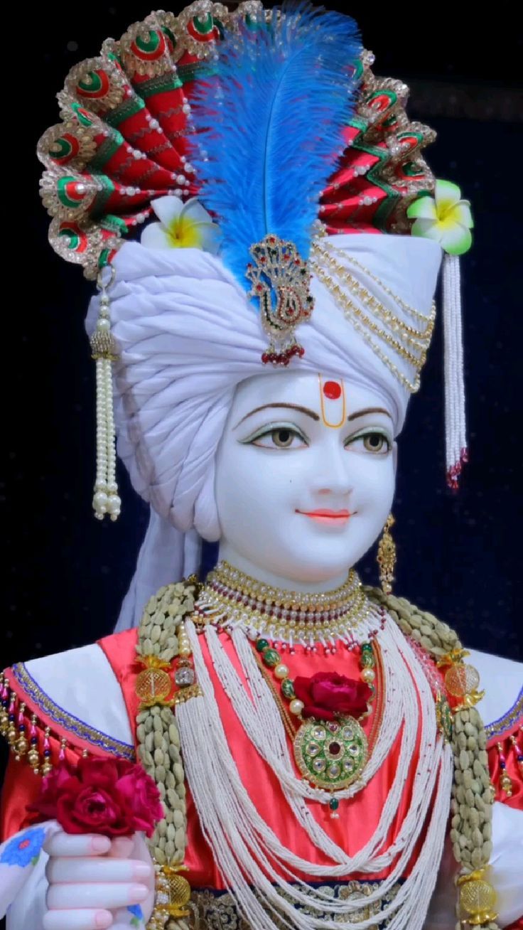 736x1308 Ghanshyam Maharaj HD Wallpaper