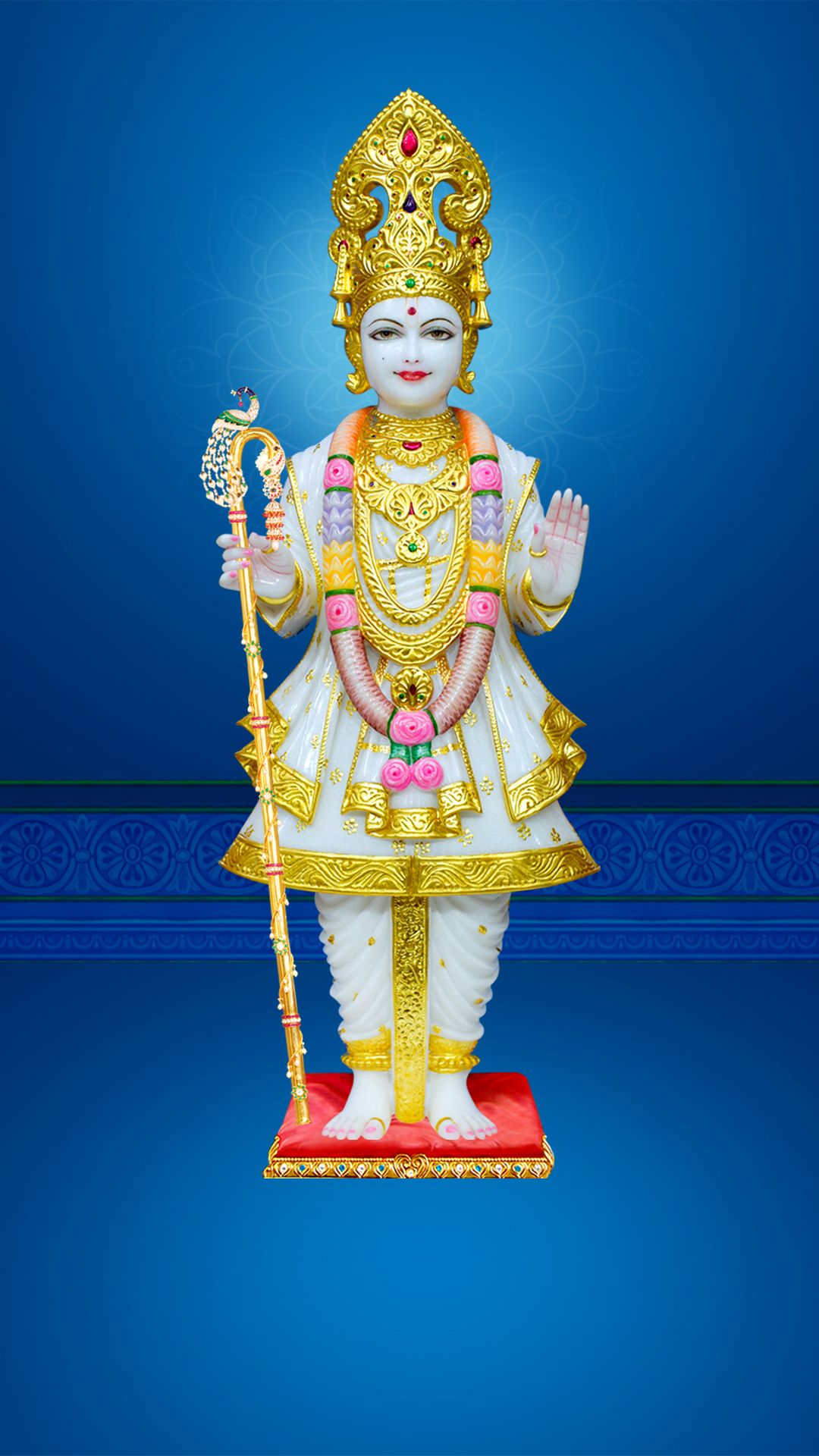 1080x1920 Swaminarayan Mobile Wallpaper. Swaminarayan Vadtal Gadi
