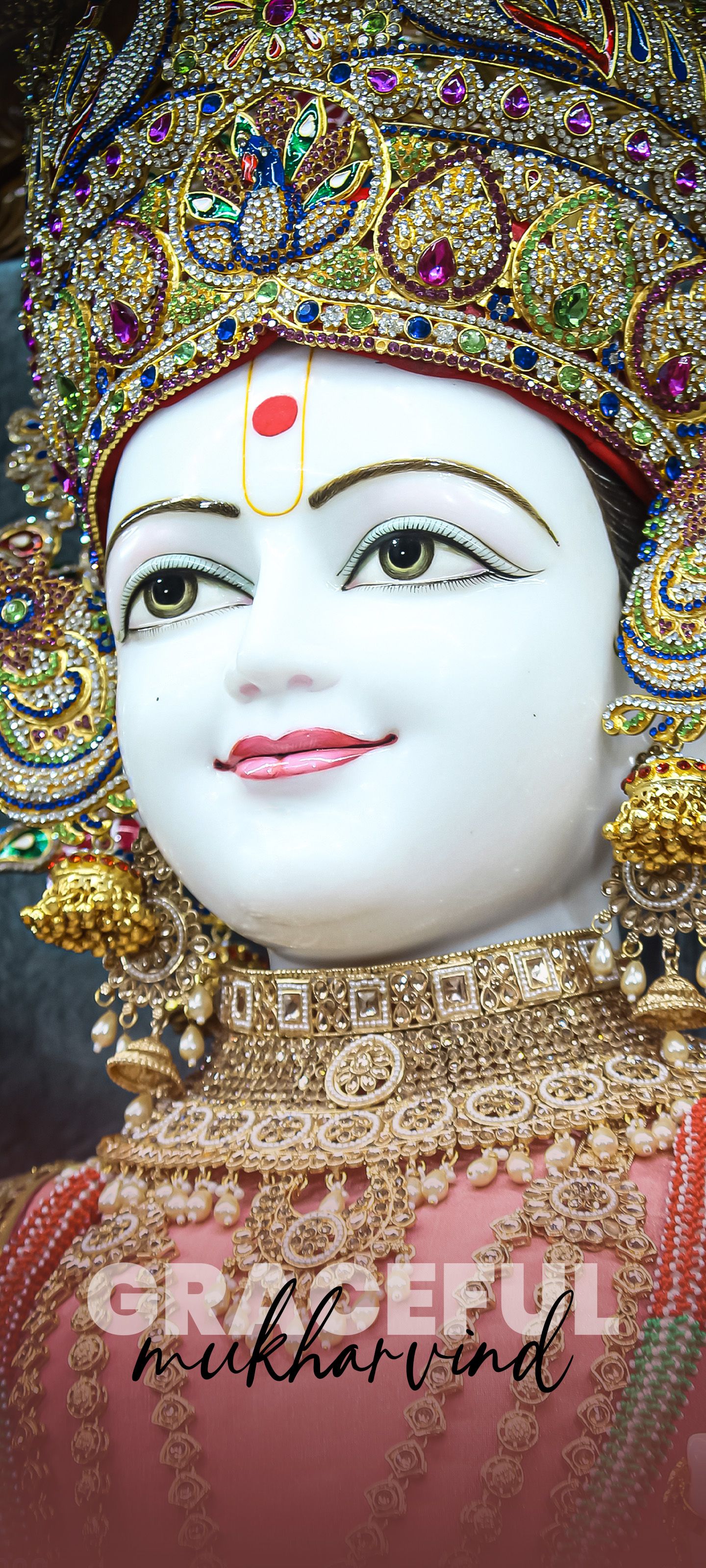 1440x3200 Ghanshyam Maharaj Shantigram Gurukul. Swaminarayan Gurukul Rajkot Sansthan