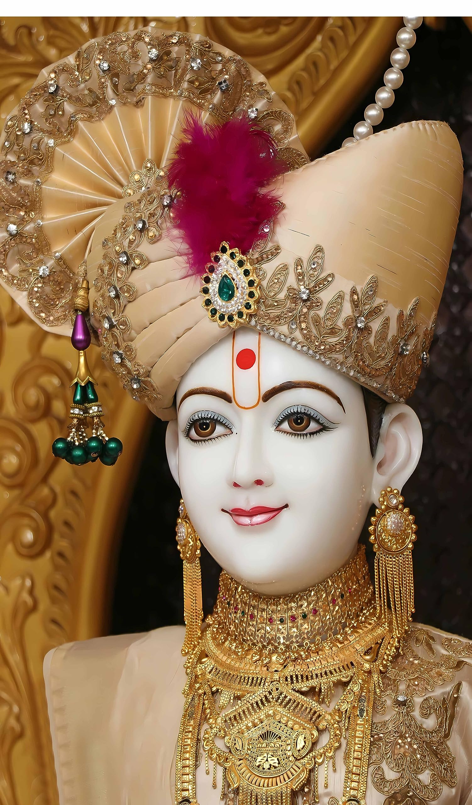 1502x2560 Buy Backdropon Lord Swaminarayan Ghanshyam Maharaj Design Backdrop Cloth For Pooja Decoration Traditional Background Curtain Cloth For Pooja Festival