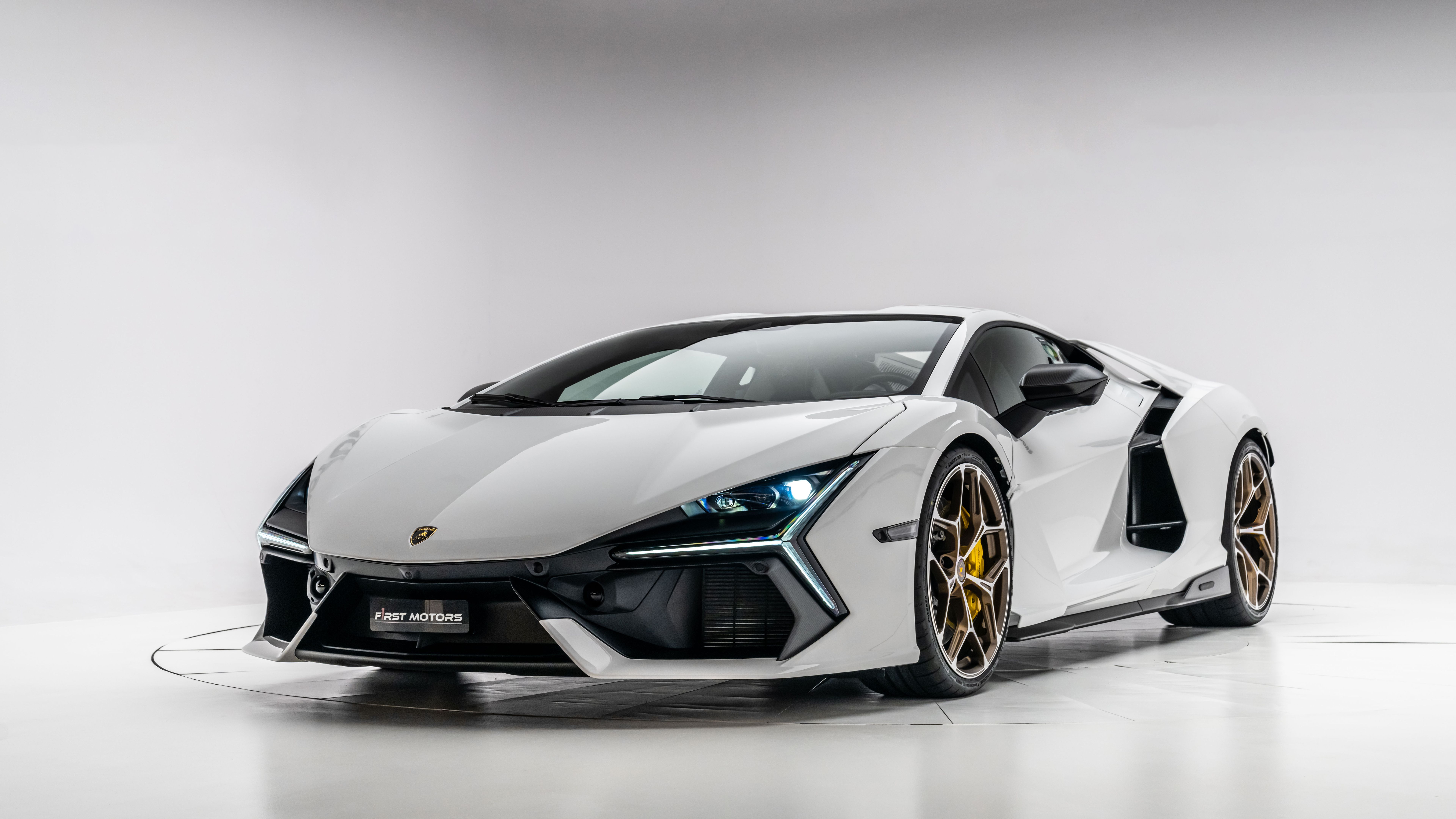 7680x4320 Lamborghini Revuelto White 8K Wallpaper Car Wallpaper
