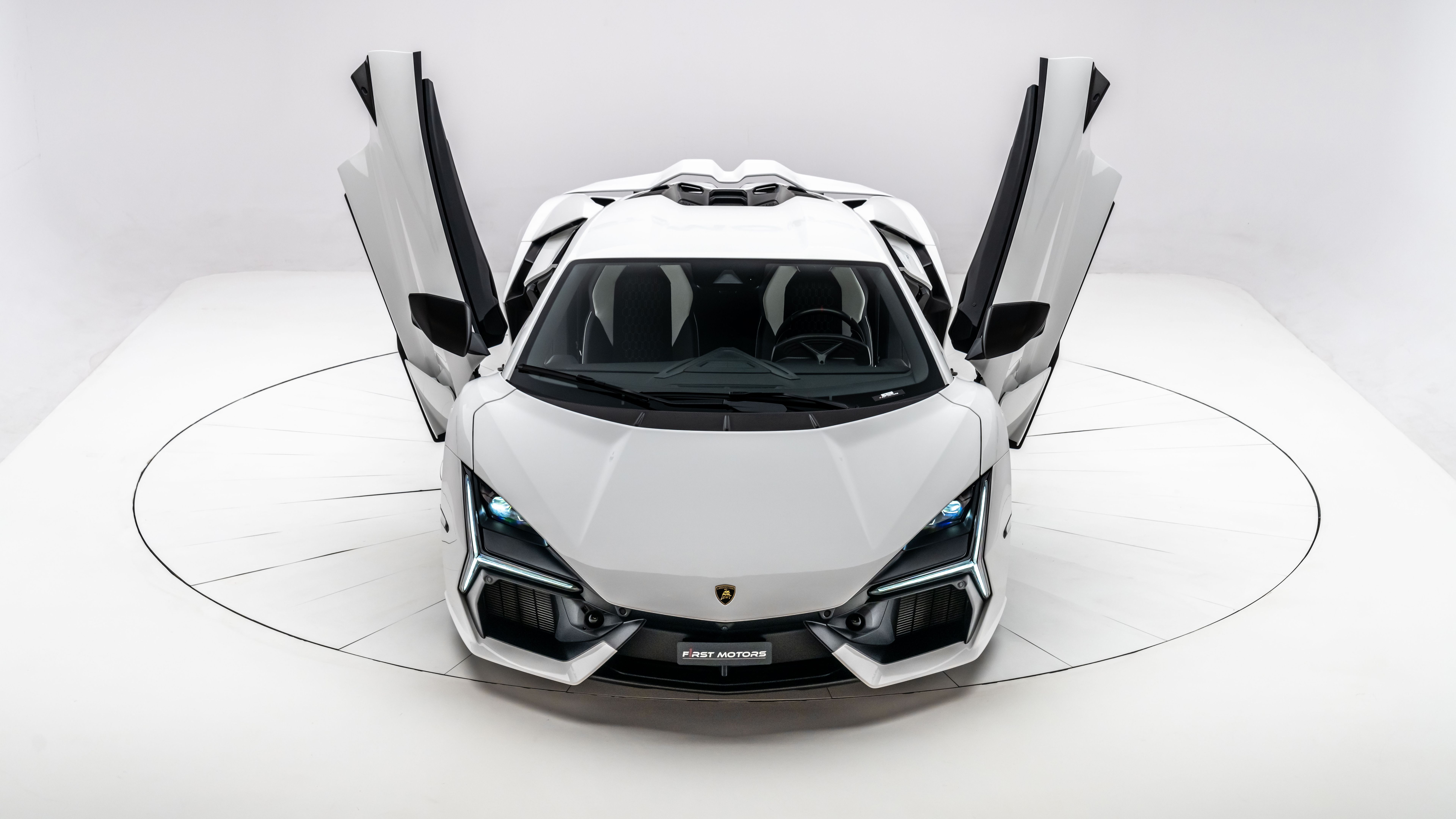 7680x4320 Lamborghini Revuelto White 8K 4 Wallpaper Car Wallpaper