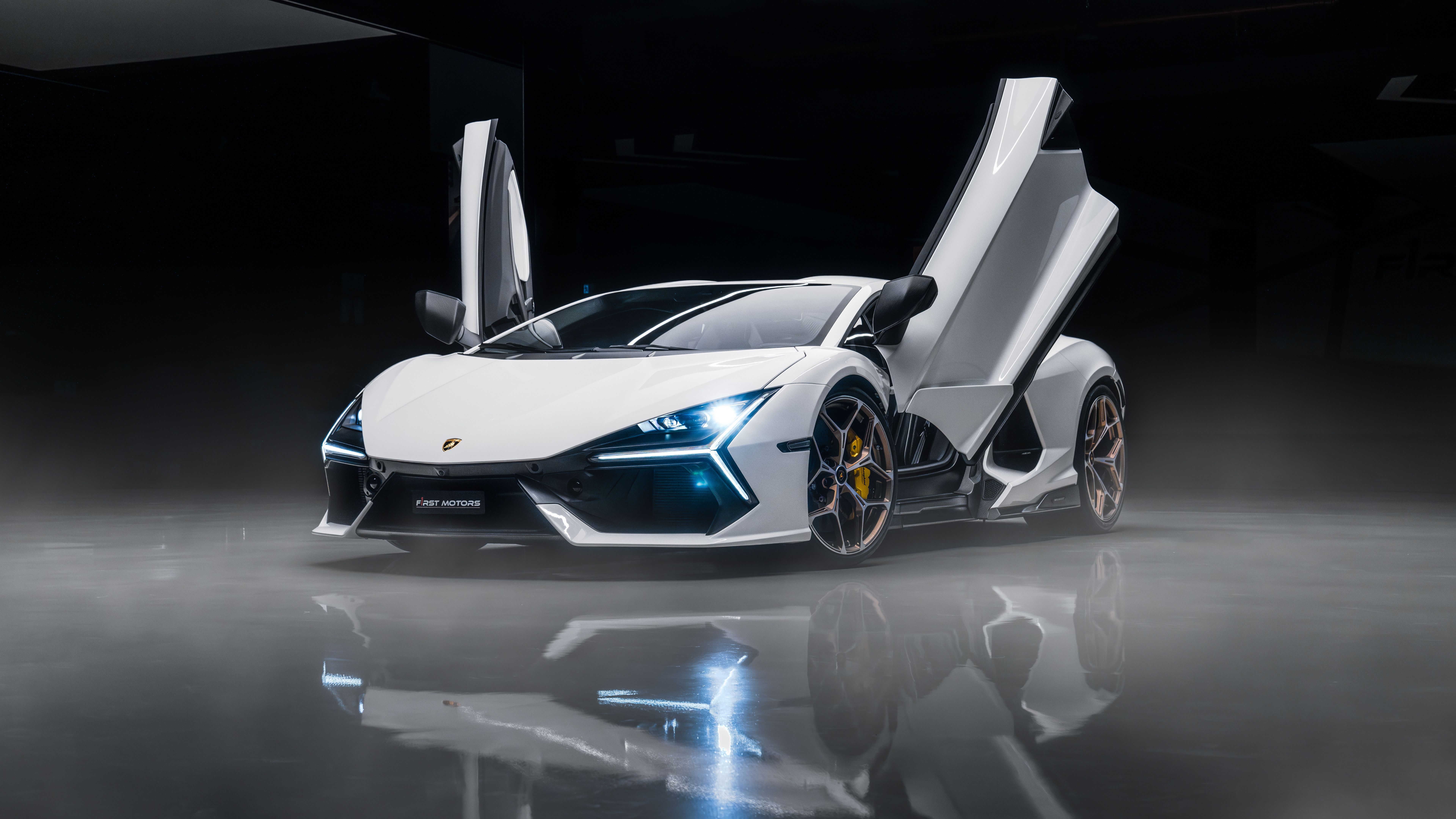 7680x4320 Lamborghini Revuelto White 8K 5 Wallpaper Car Wallpaper