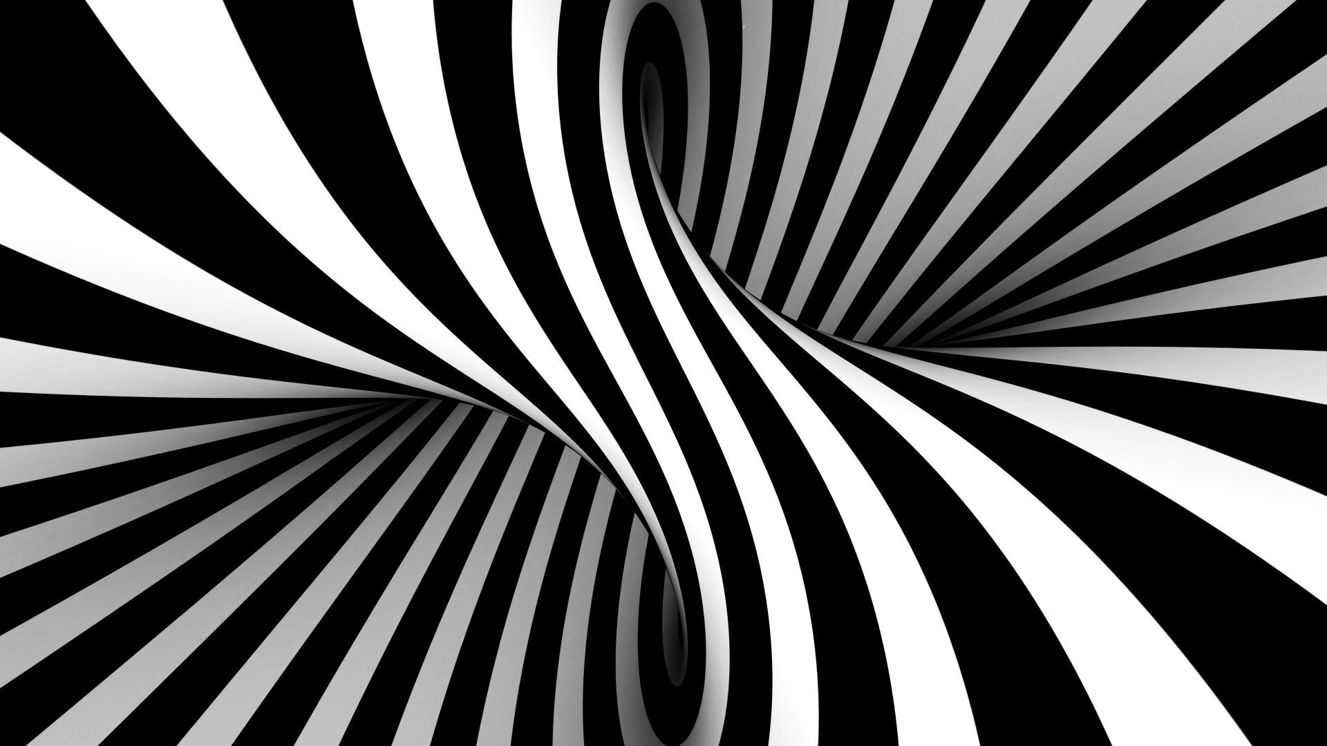1920x1080 8K Ultra HD Black & White Optical Illusion
