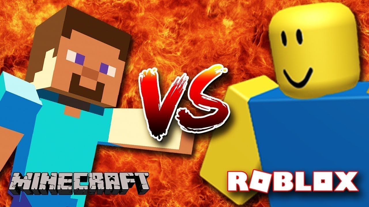 1280x720 Minecraft Vs Roblox Wallpaper