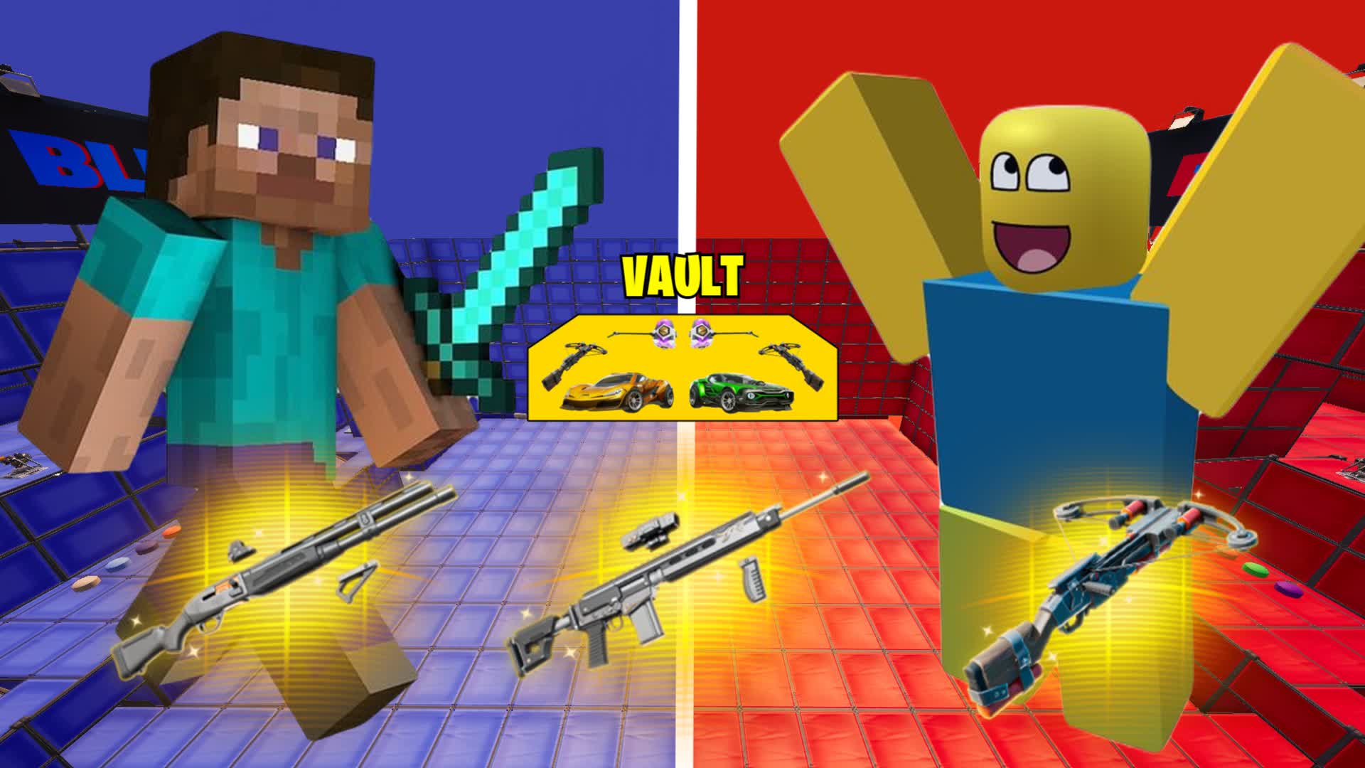 1920x1080 MINECRAFT VS ROBLOX