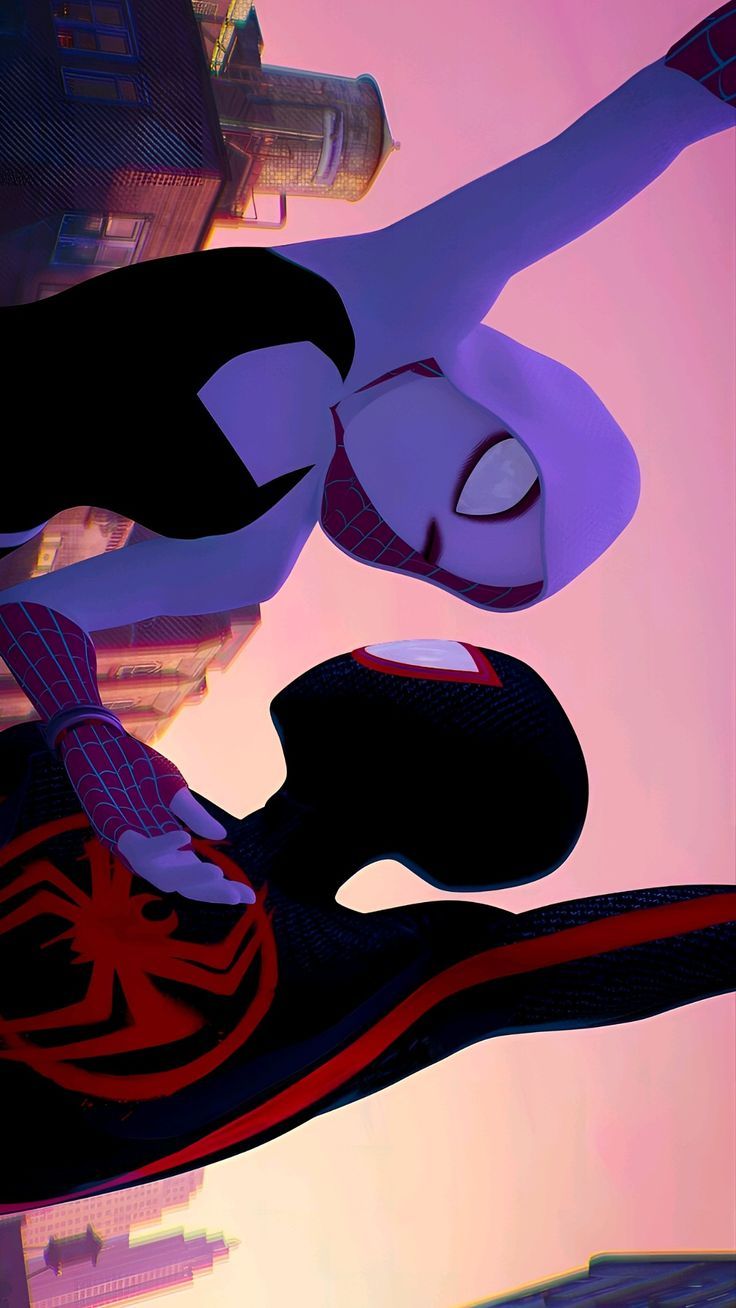 736x1308 Spiderman Couple Wallpaper 4k