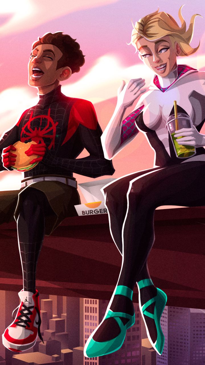 720x1280 Spider Man Couple Wallpaper