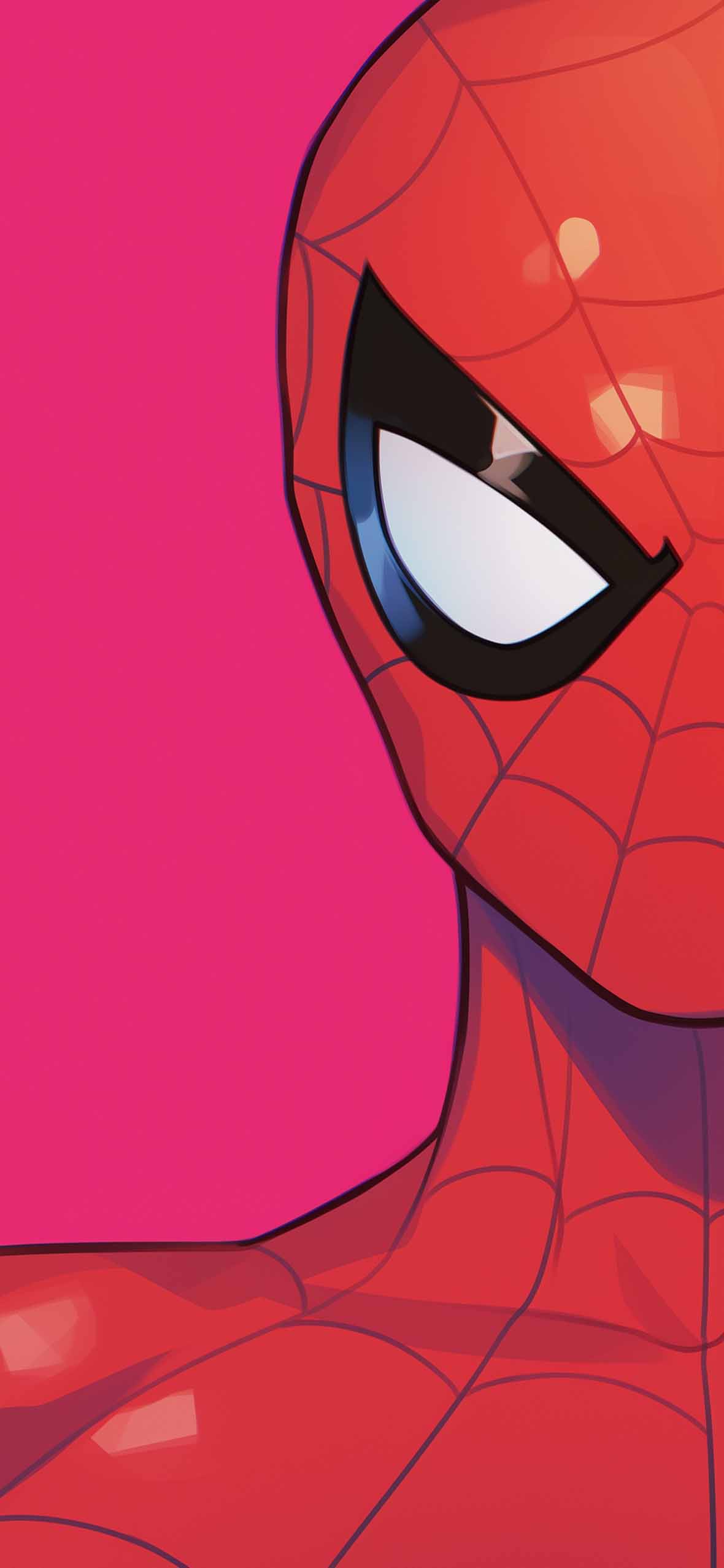 1180x2554 Spider Man & Black Cat Heroic Dou Matching Wallpaper HD
