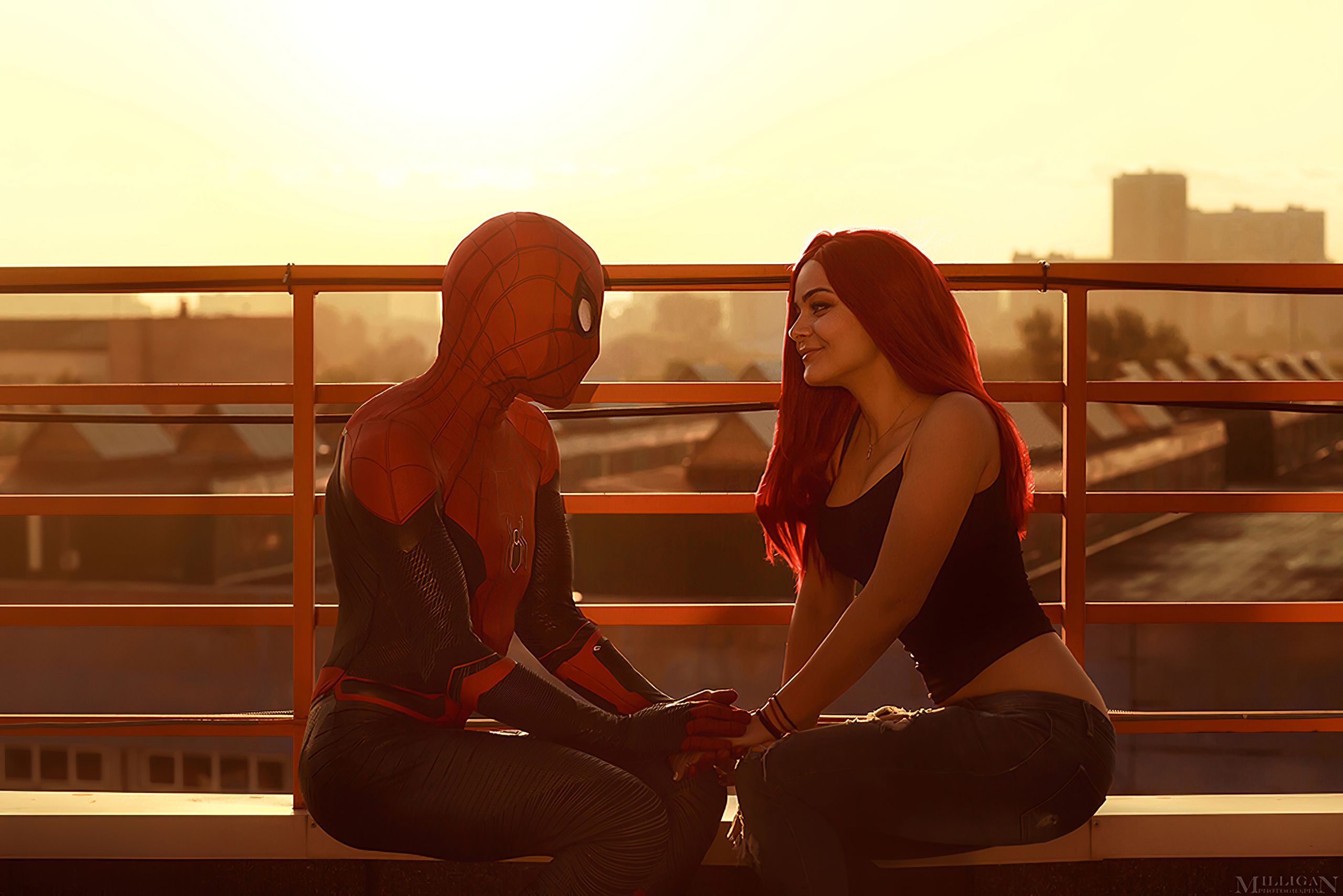 2560x1708 Spiderman And Girl Friend On Date Wallpaper, HD Superheroes Wallpaper, 4k Wallpaper, Image, Background, Photos and Picture