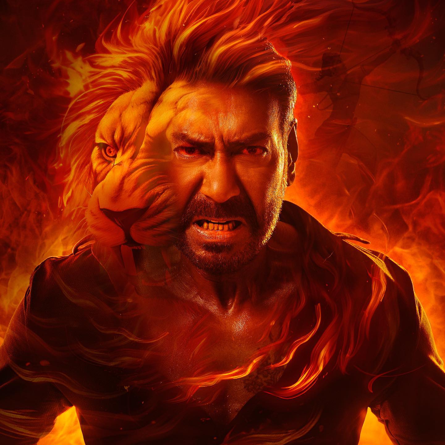 1440x1440 Singham Again Wallpaper