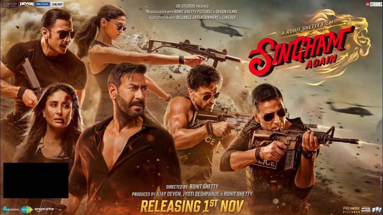 1280x720 Singham Again Wallpaper
