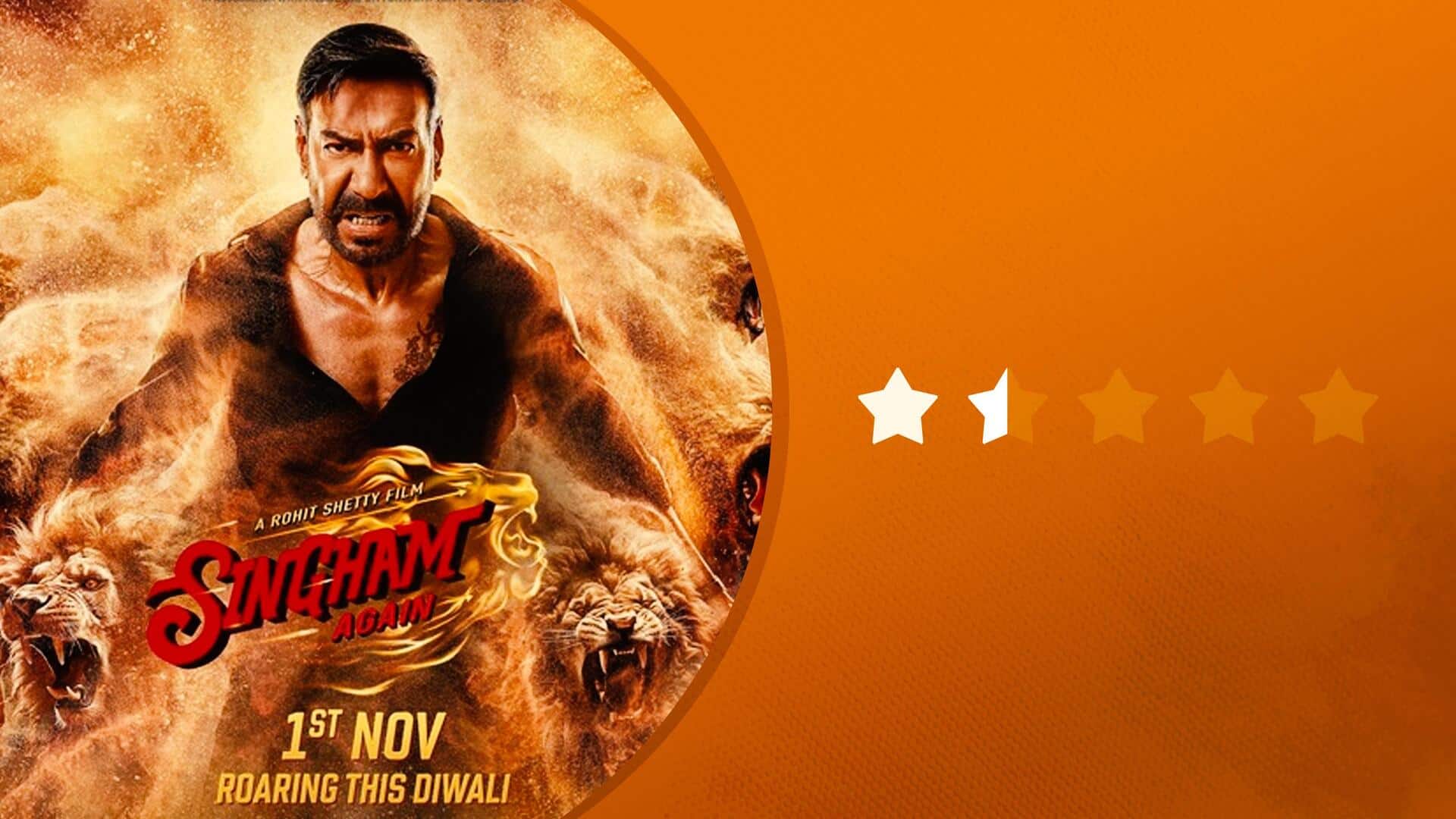1920x1080 Singham Again' review: Too many stars, but not enough entertainment