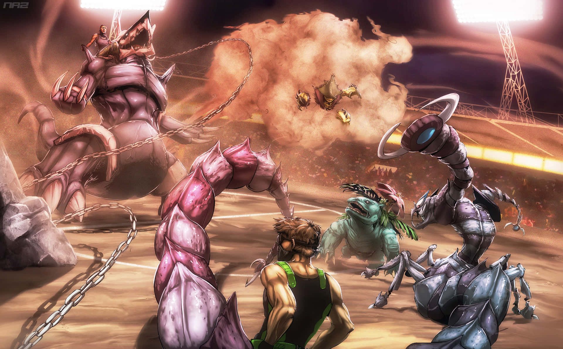 1920x1192 Download Realistic Drapion Fighting Wallpaper