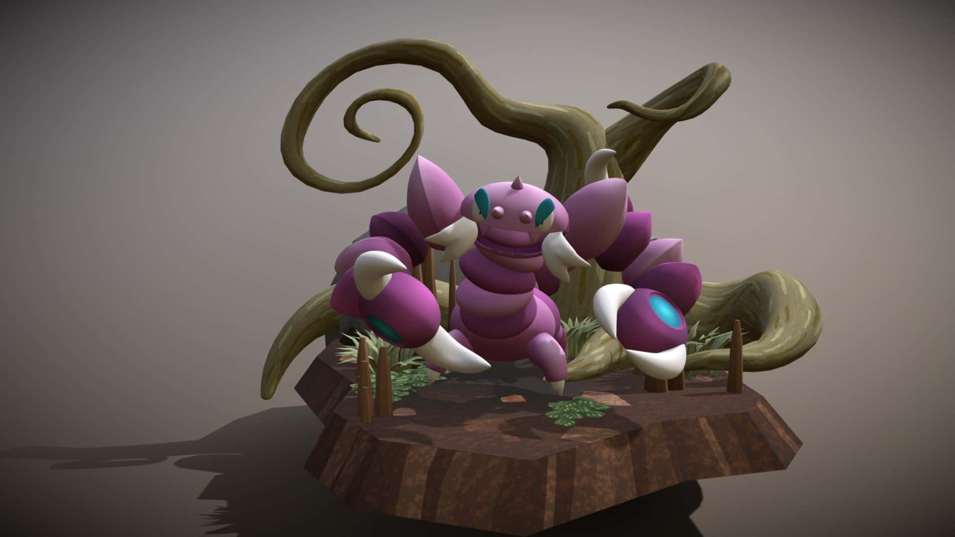 1920x1080 Download 3D Artistic Model of Drapion, The Powerhouse Pokémon Wallpaper