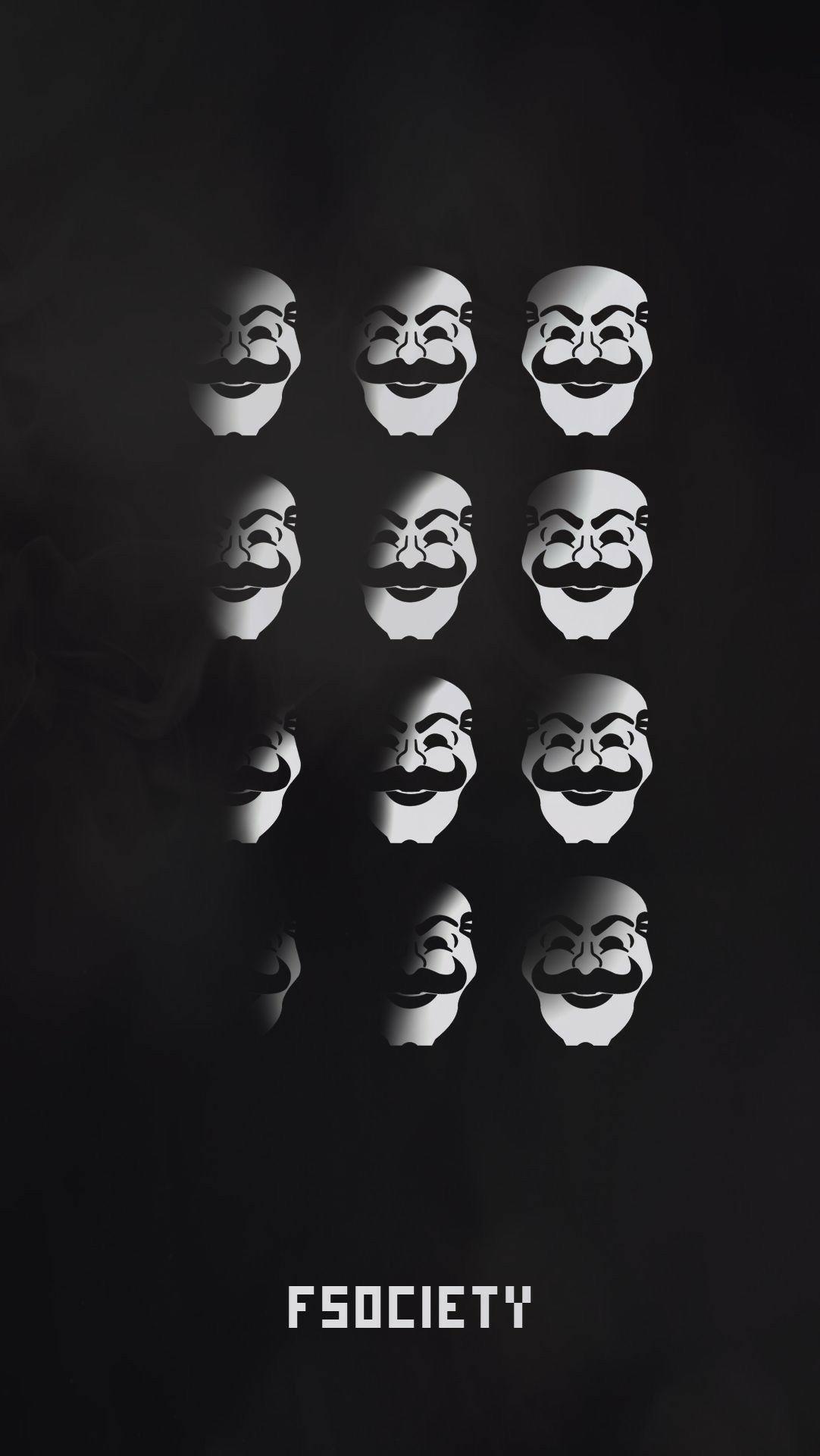 1082x1920 Fsociety iPhone Wallpaper