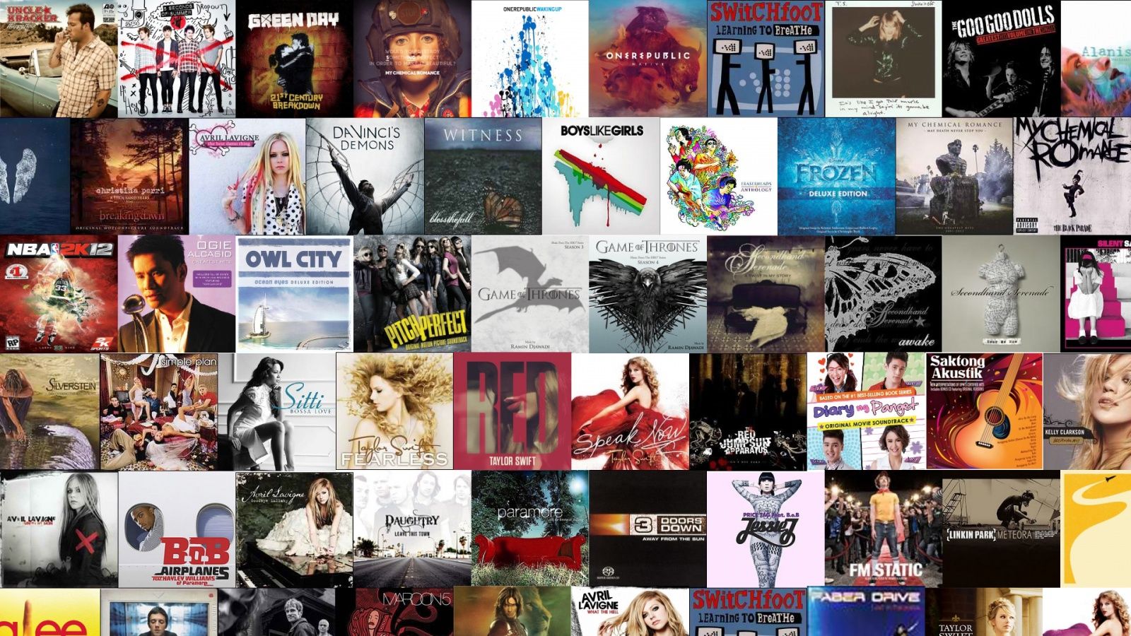 1600x900 Album Art Compilation 4K UHD Wallpaper for UltraHD Desktop and TV