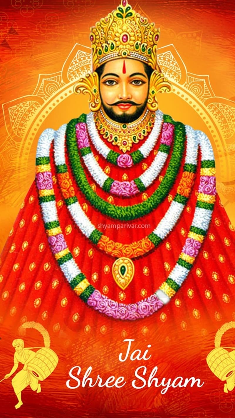 800x1421 Khatu Shyam Baba, Animation, lord khatushyamji, god, HD phone wallpaper