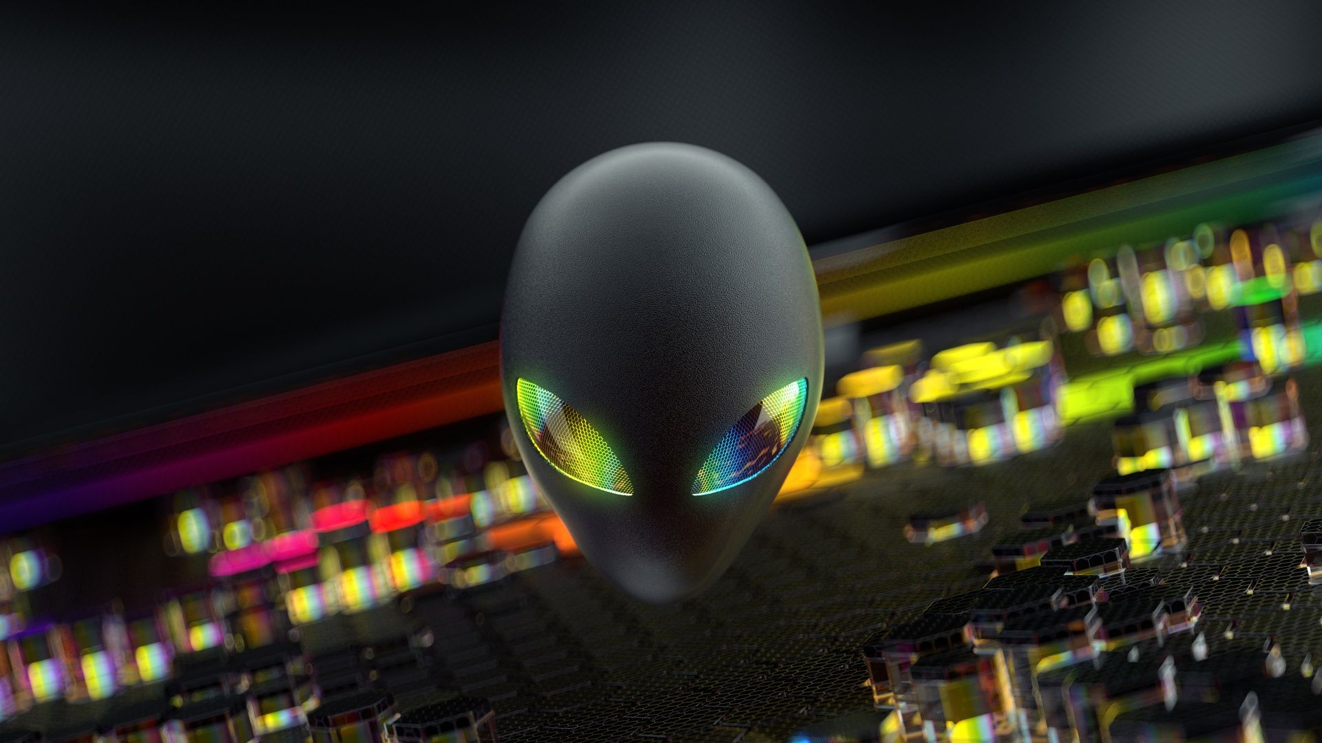 1920x1080 Alienware Wallpaper 4K, Spectrum, Official, Logo, Stock