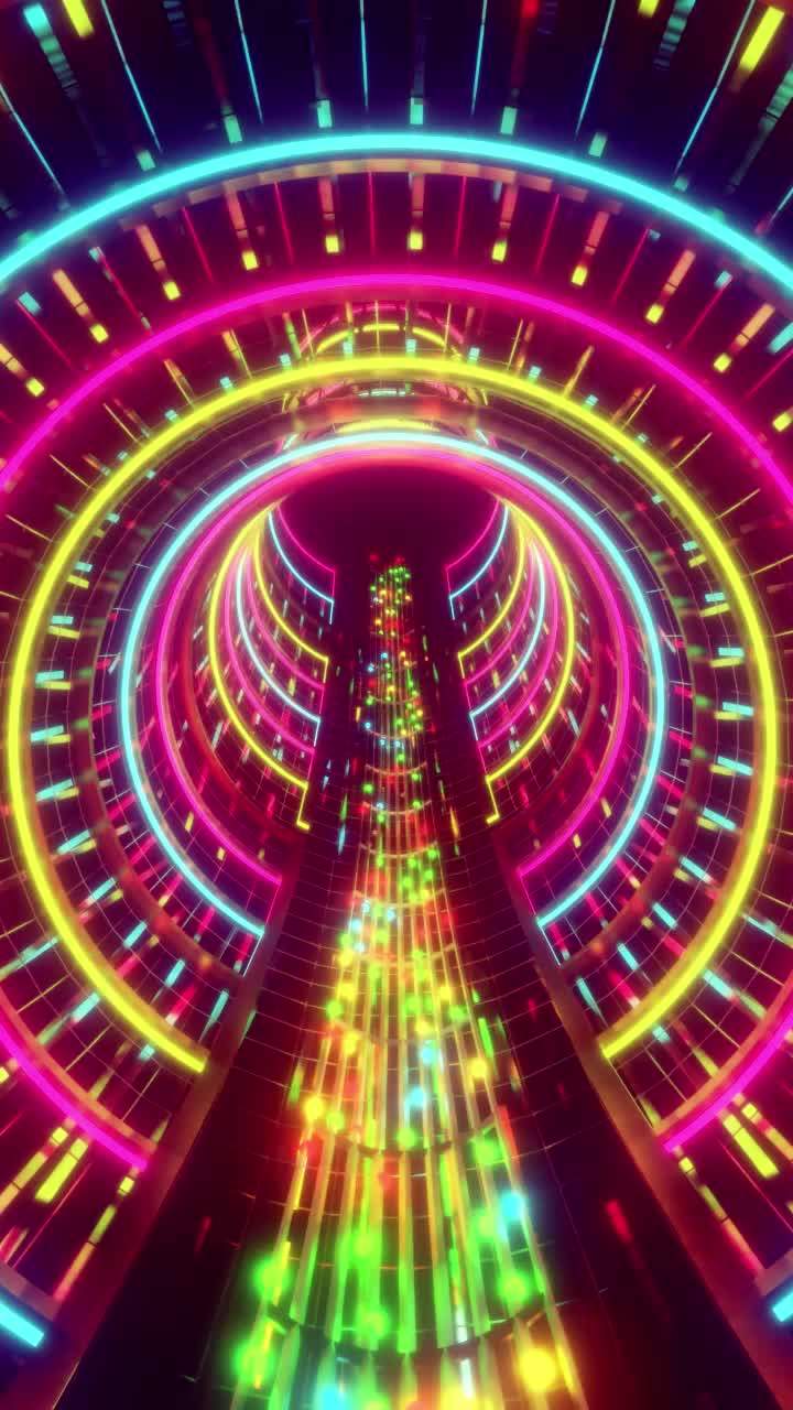 720x1280 Techno music ideas. vibrant neon light tunnel, neon tunnel gif wallpaper phone, live background