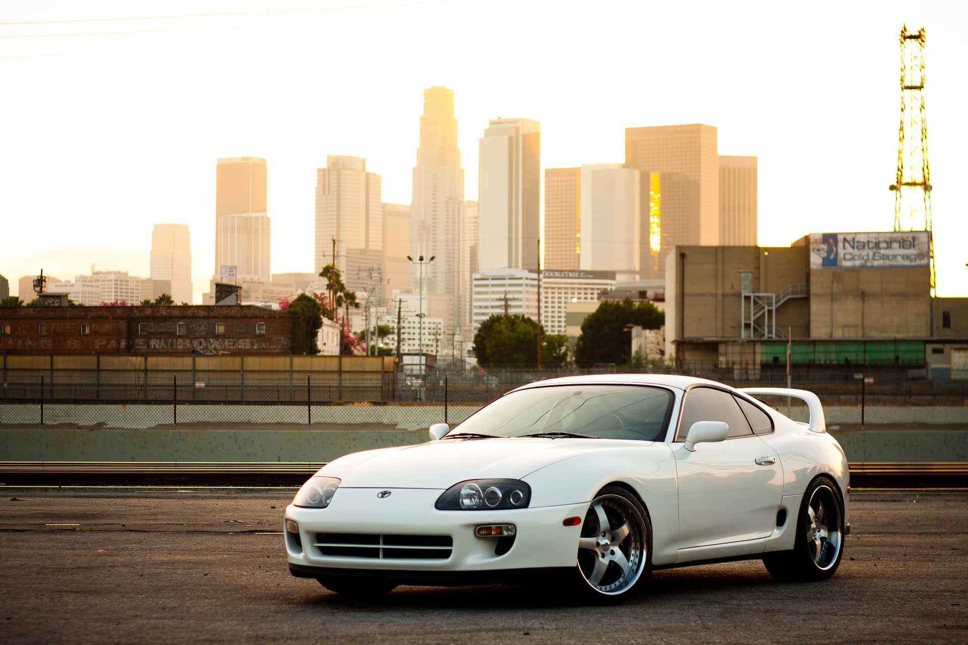 1920x1280 Download Sleek Toyota Supra Sports Car on the Open Road