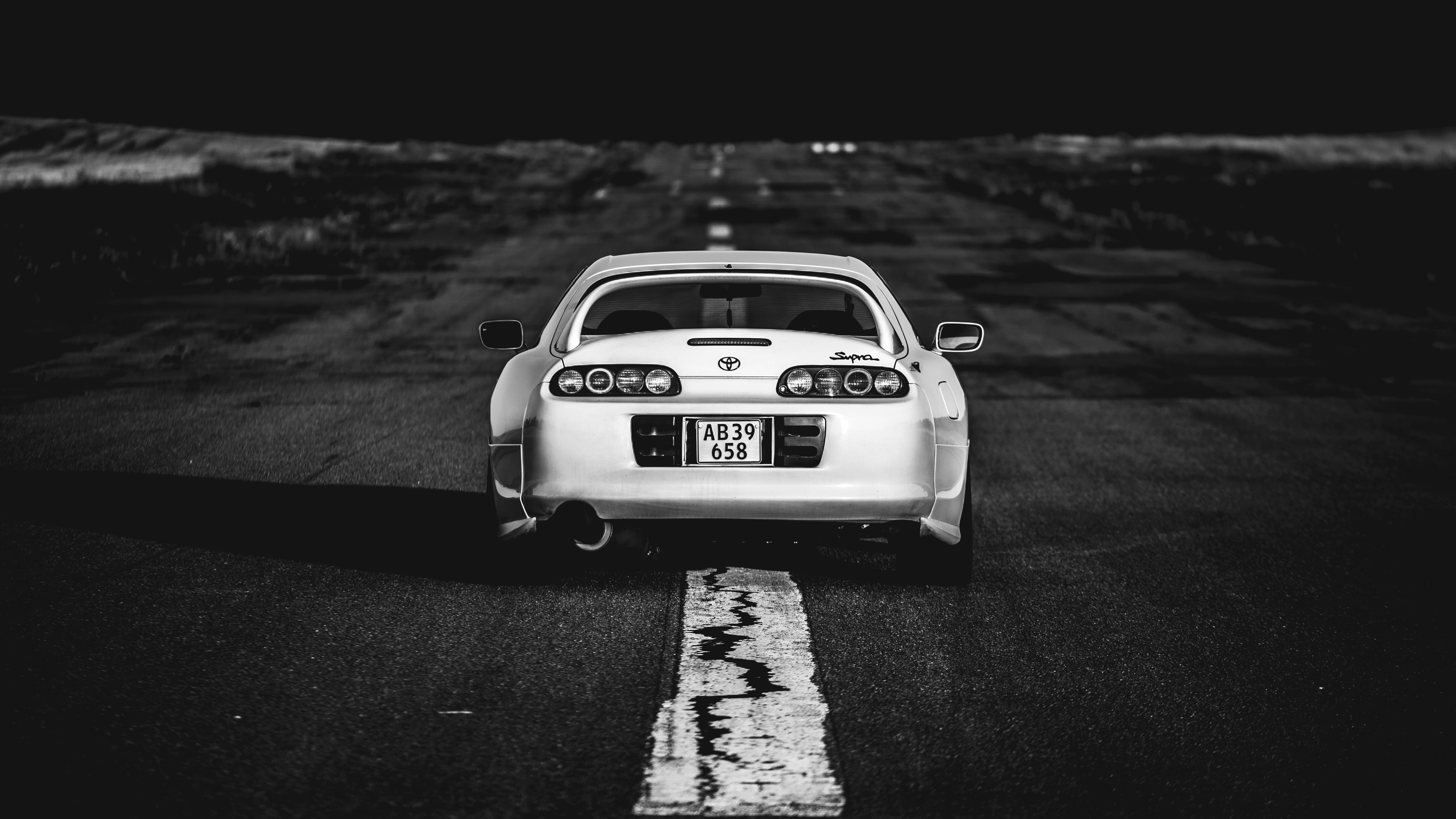 5566x3131 White Toyota Supra, Toyota, Supra, MKIV, JDM HD wallpaper