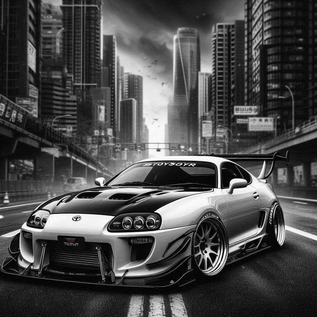 1024x1024 Toyota Supra MK4 hueforge 3D Print Model
