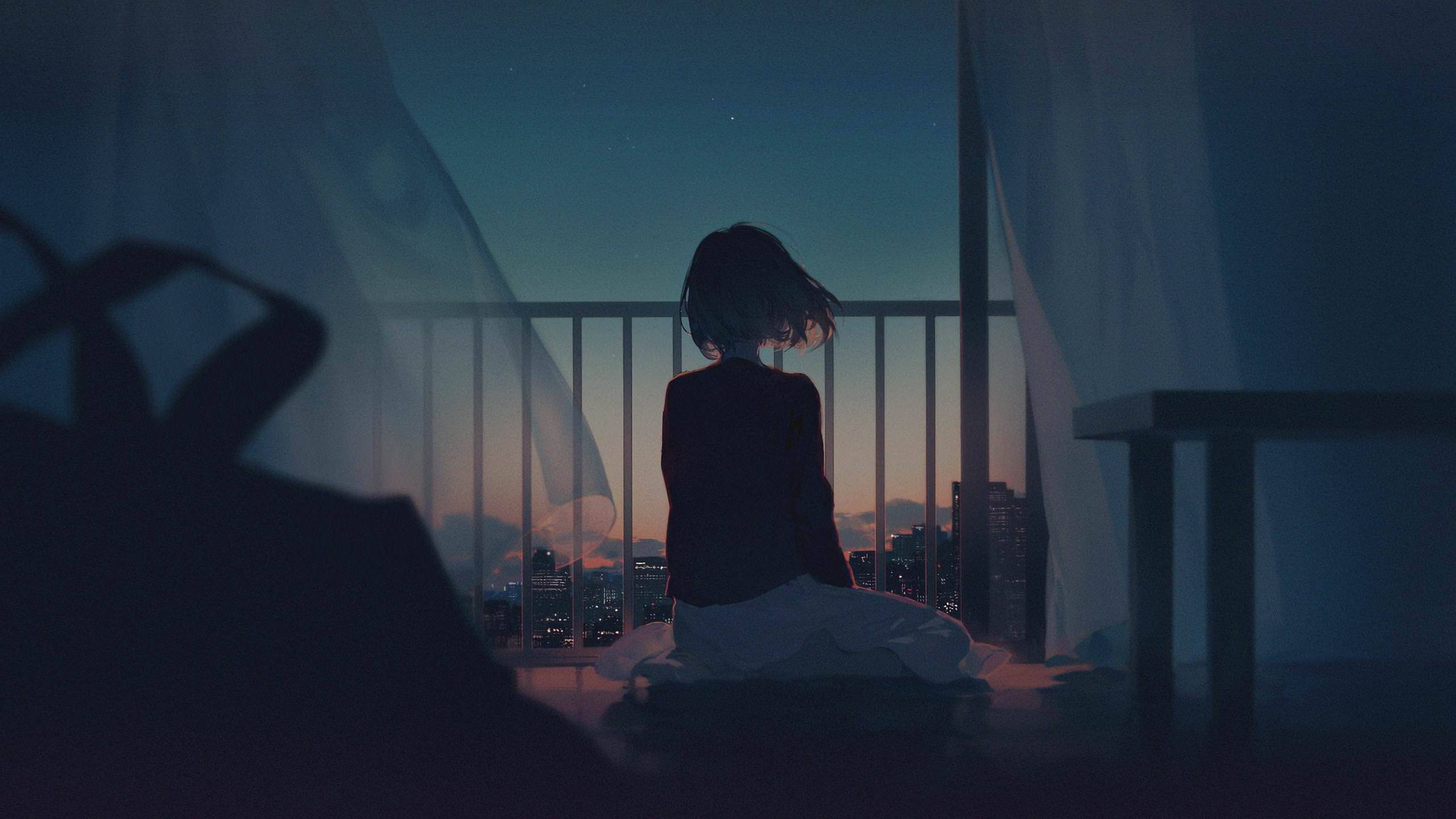 2560x1440 Dark Lofi 4k Wallpaper