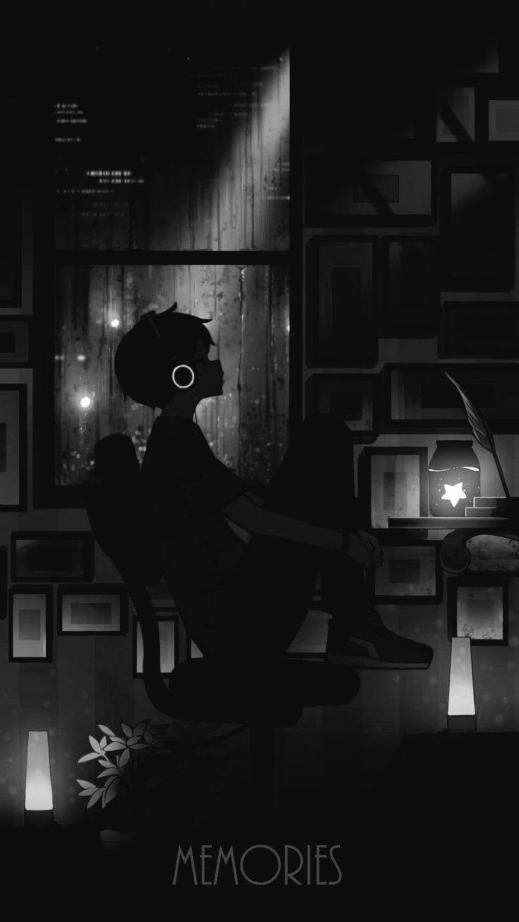 736x1308 Profile picture. Sad anime, Sad art, Alone