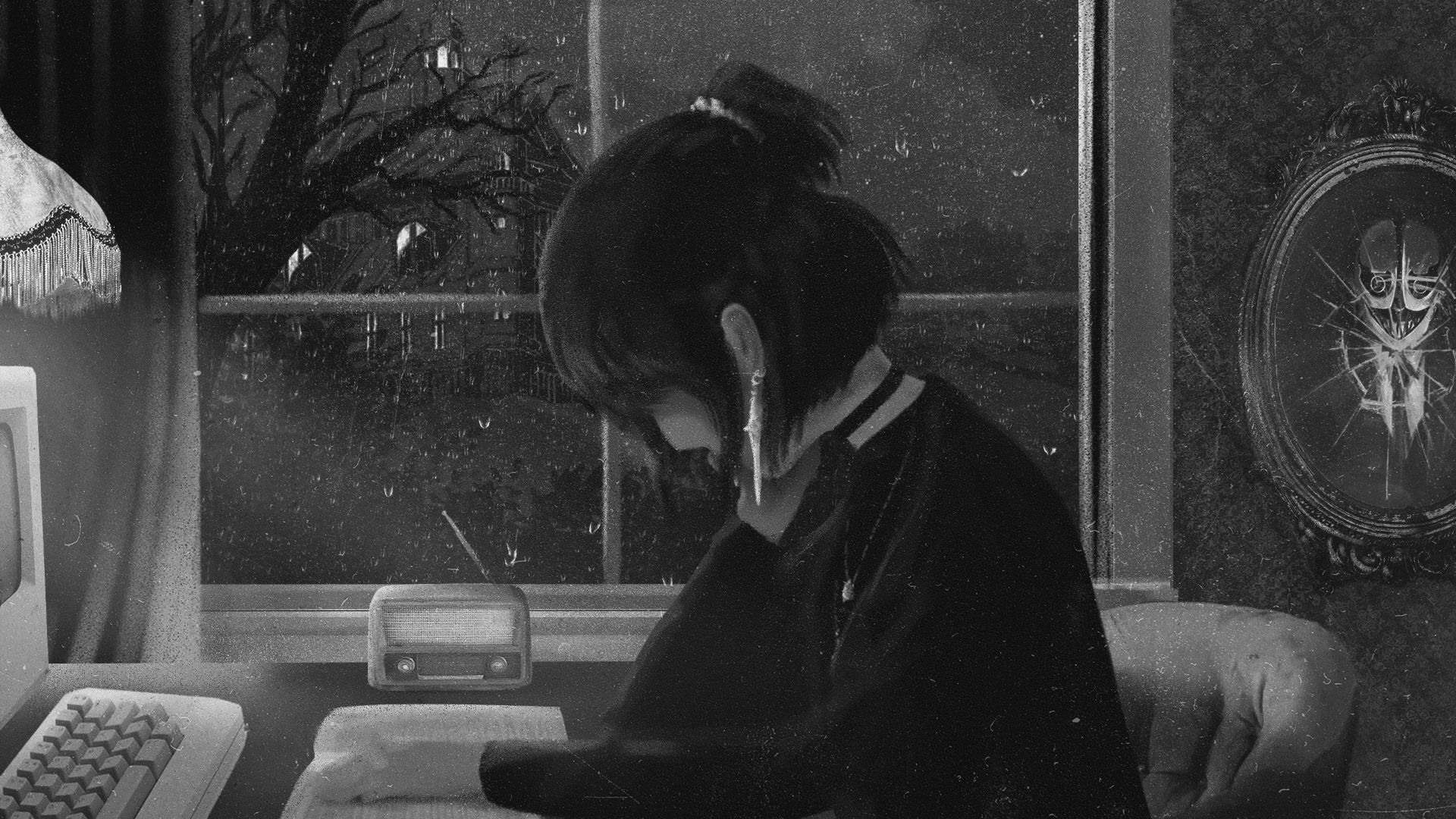 1920x1080 Finally I drew my version of the LOFI GIRL!!