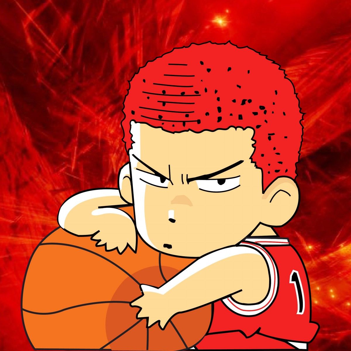 1200x1200 Slam Dunk Hanamichi Chiby HD picture, Slam Dunk Hanamichi Chiby HD wallpaper