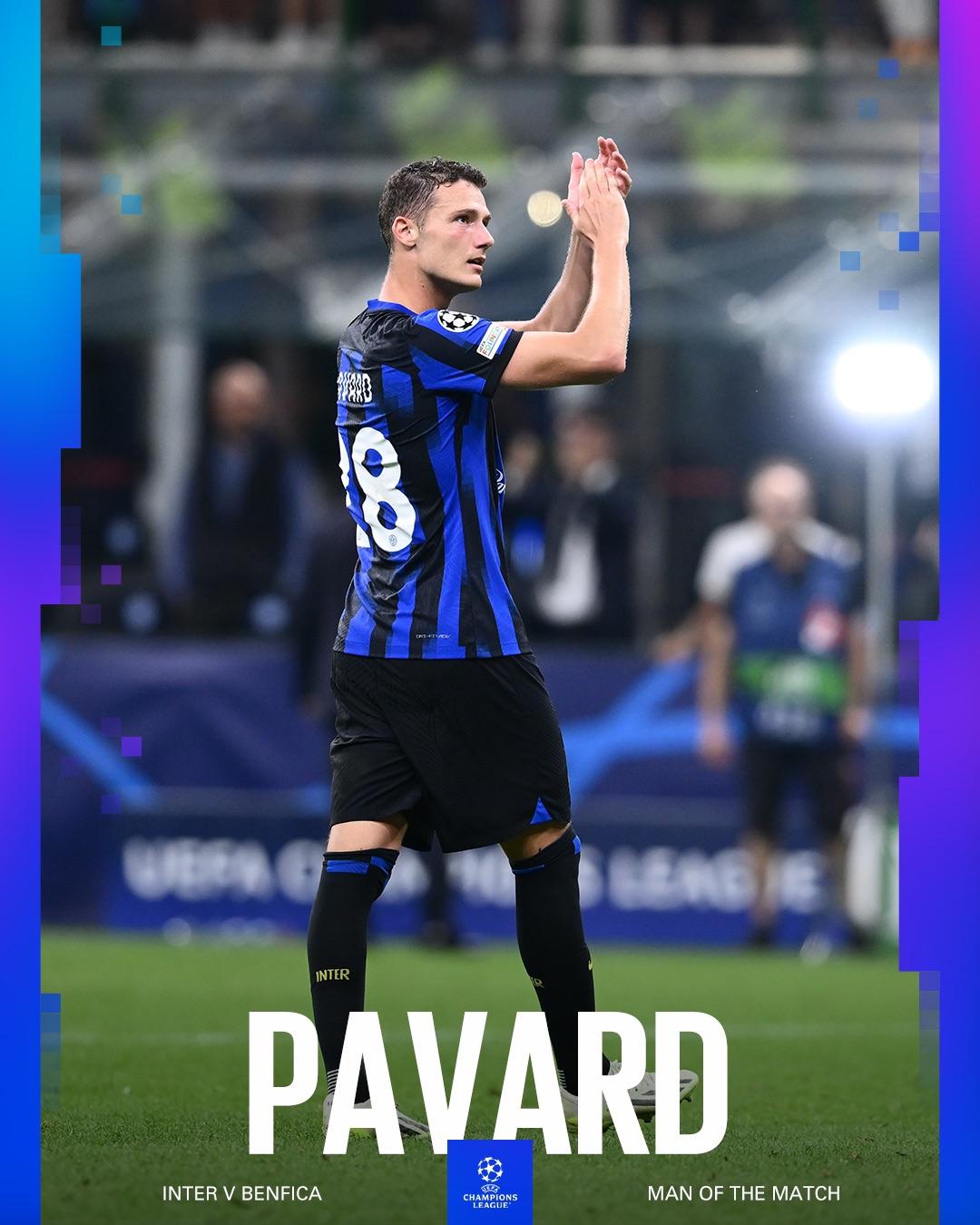 1080x1350 Official Pavard Has Been Voted MOTM Of Inter Benfica!