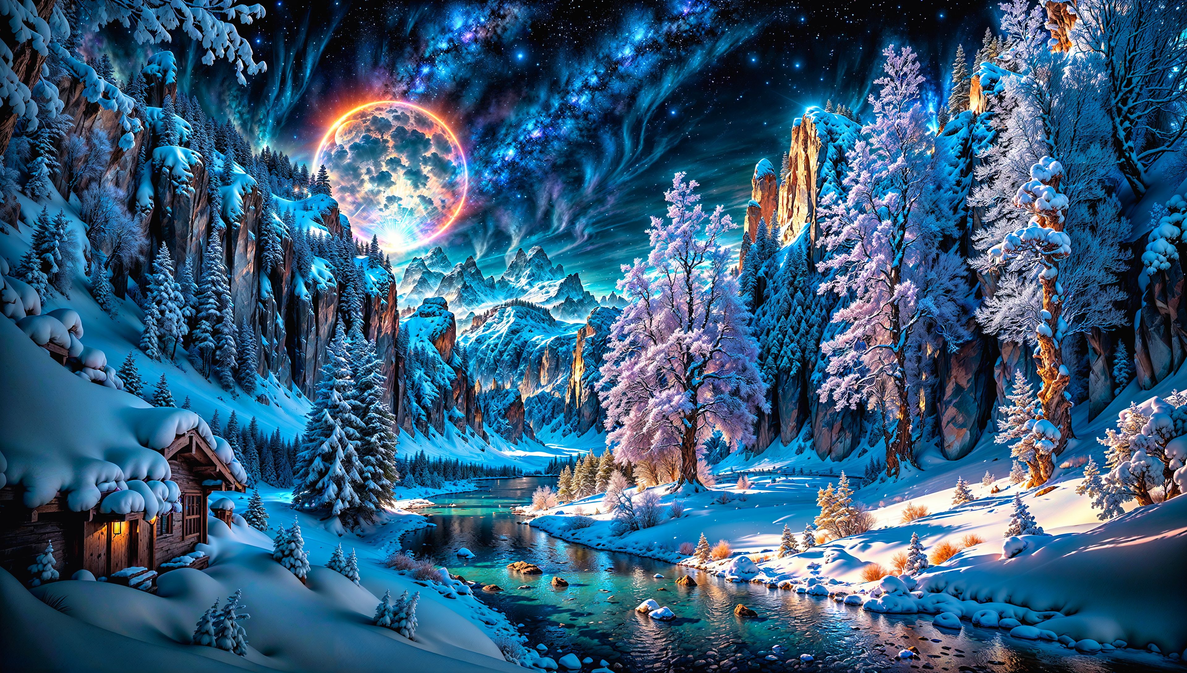 3840x2176 Some 4k wallpaper i made while trying out a few extensions
