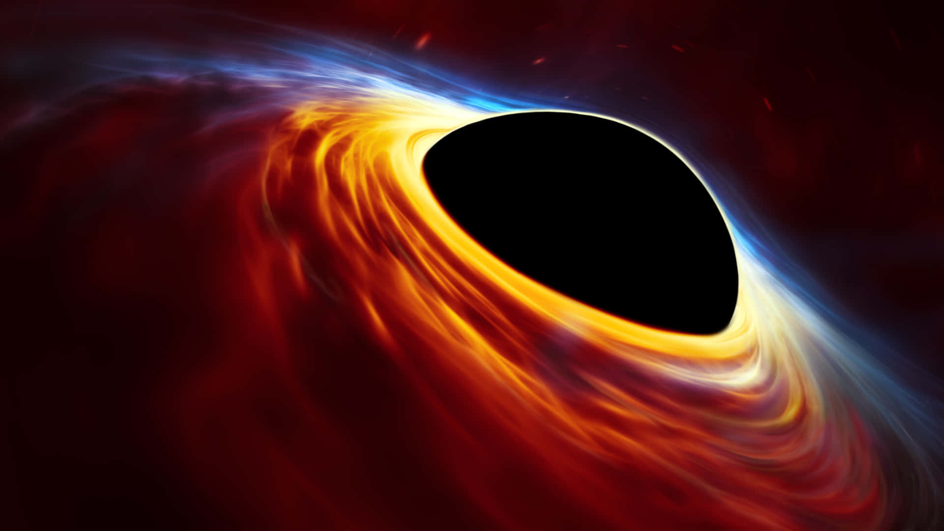 1920x1080 Download A Black Hole With A Bright Light In The Middle Wallpaper