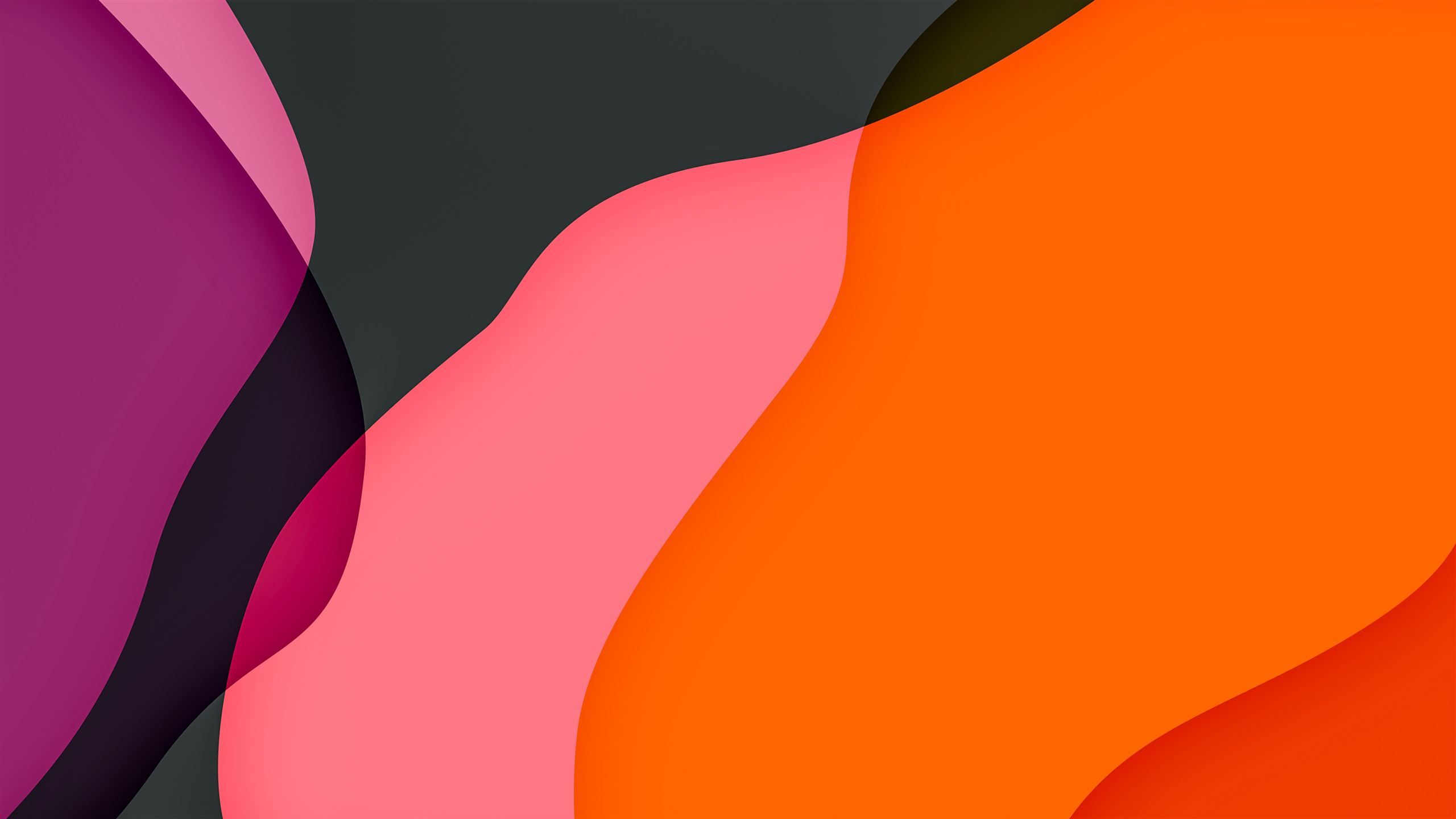 2560x1440 bright orange and dark abstract 8k MacBook Air Wallpaper Download