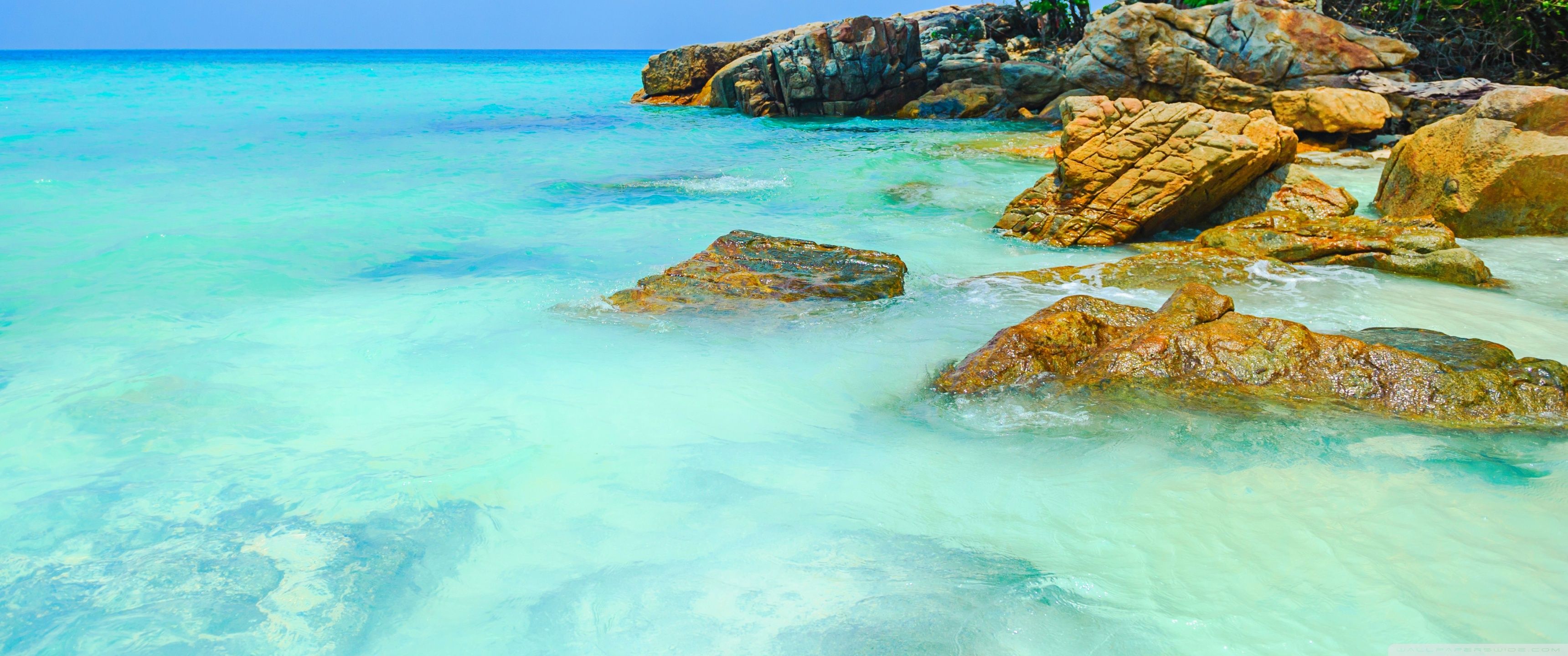 3440x1440 Crystal Clear Water, Ocean, Summer Vacation 4K UHD Wallpaper for UltraHD Desktop and TV : Widescreen and UltraWide Display : Smartphone and Tablet Devices